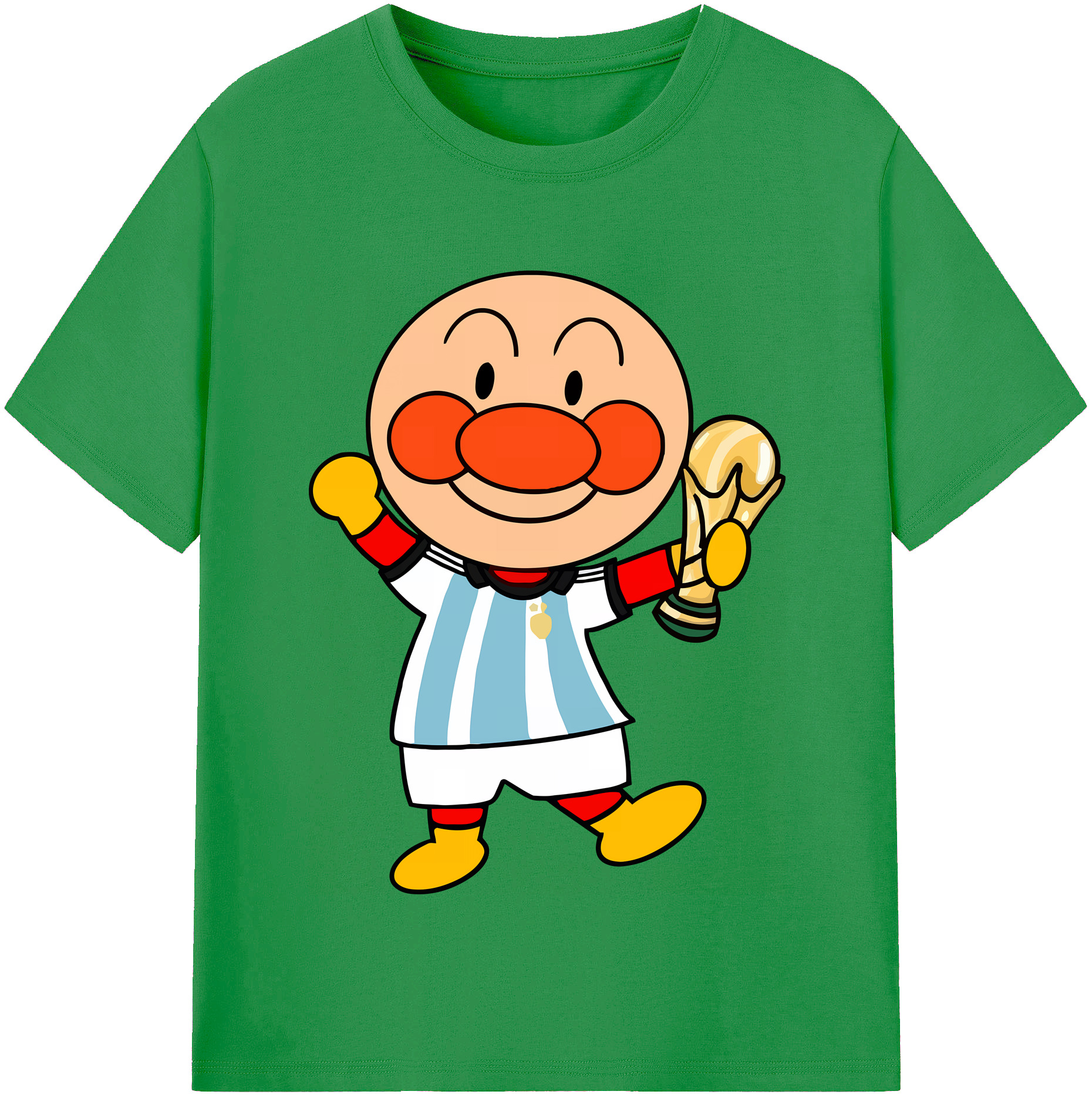 （画像用） アンパンマン Anpanman レディースカジュアルプリントTシャツ（綿100％）
