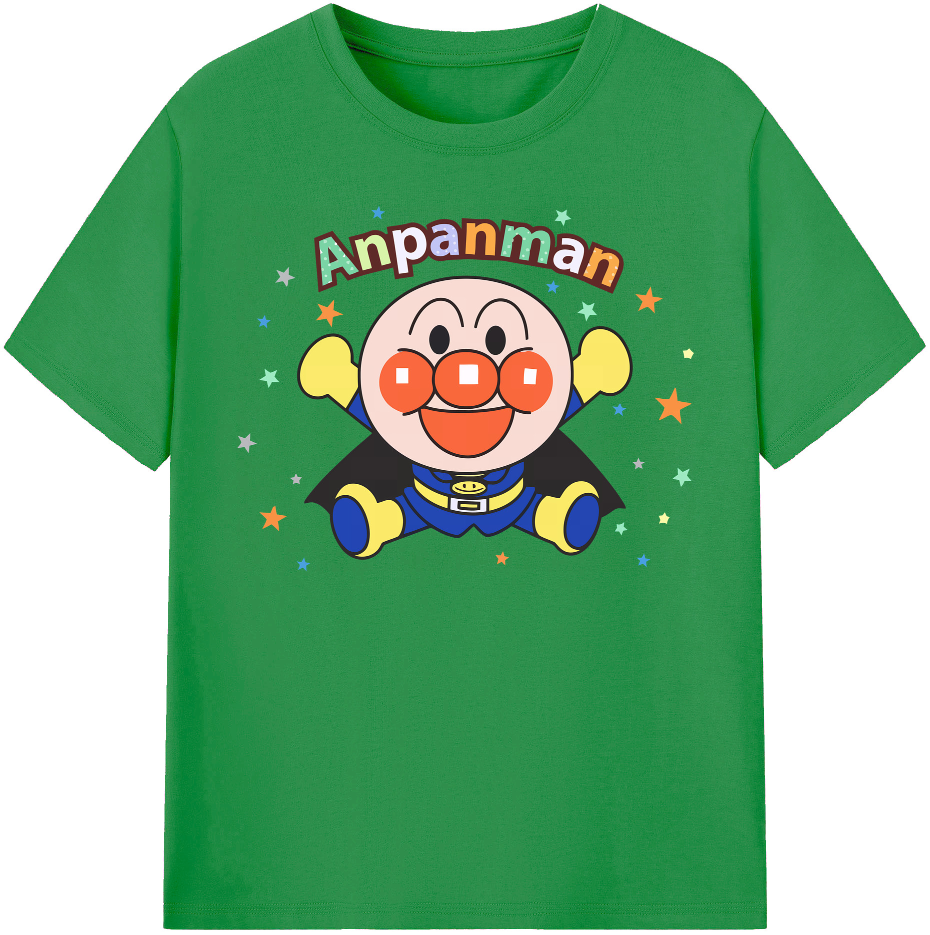 （画像用） アンパンマン Anpanman レディースカジュアルプリントTシャツ（綿100％）