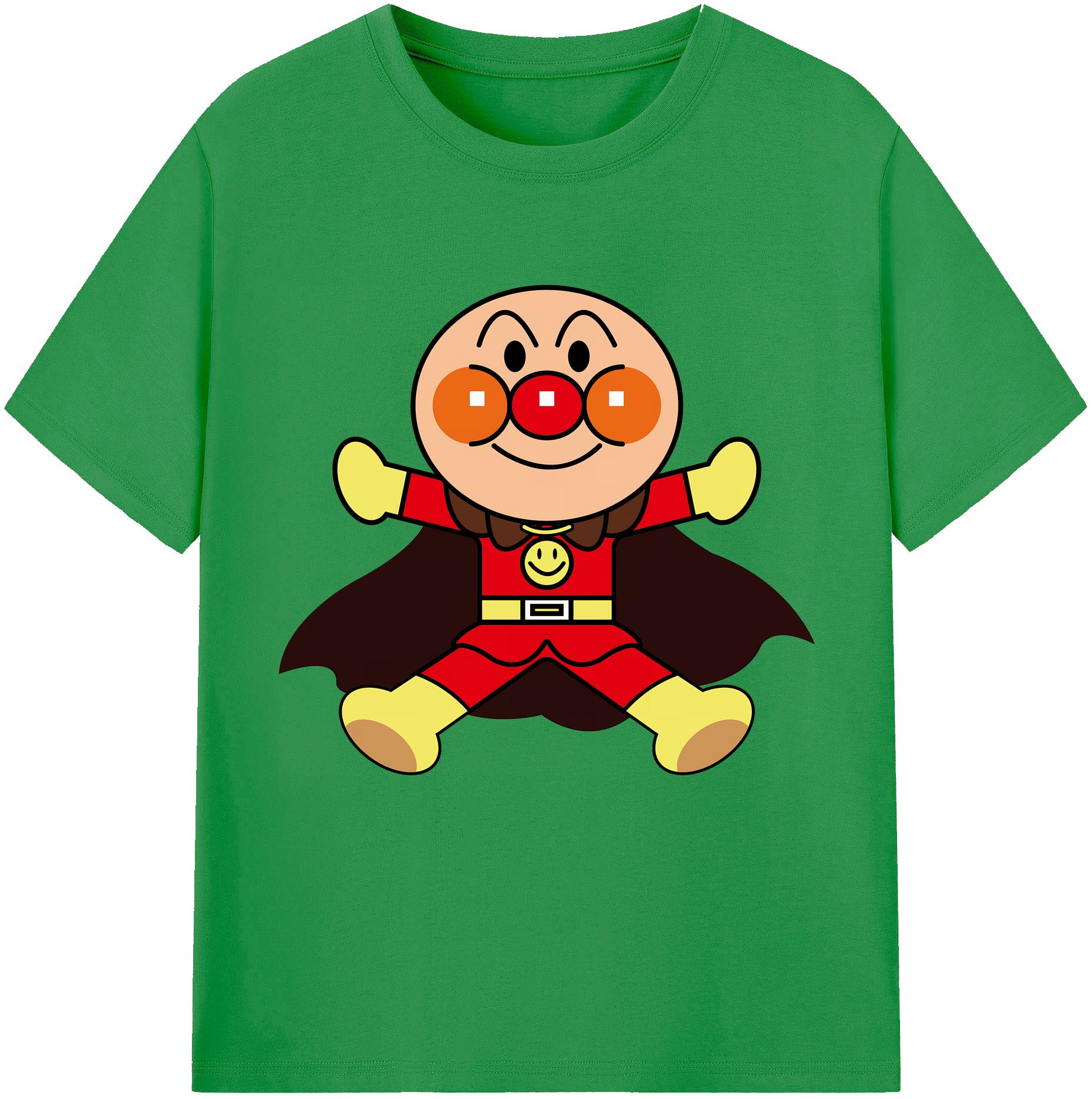 （画像用） アンパンマン Anpanman レディースカジュアルプリントTシャツ（綿100％）