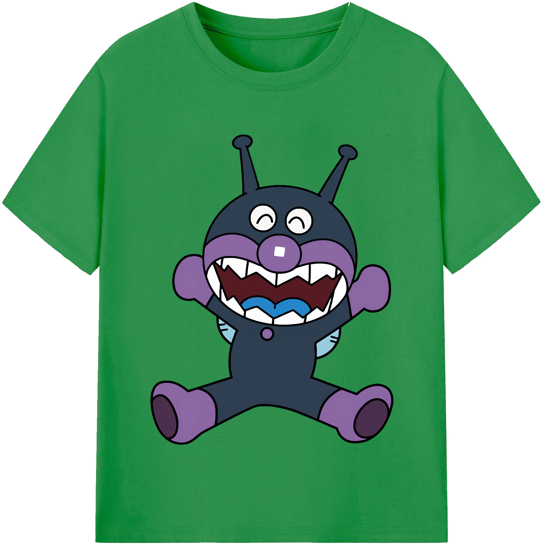 （画像用） アンパンマン Anpanman レディースカジュアルプリントTシャツ（綿100％）