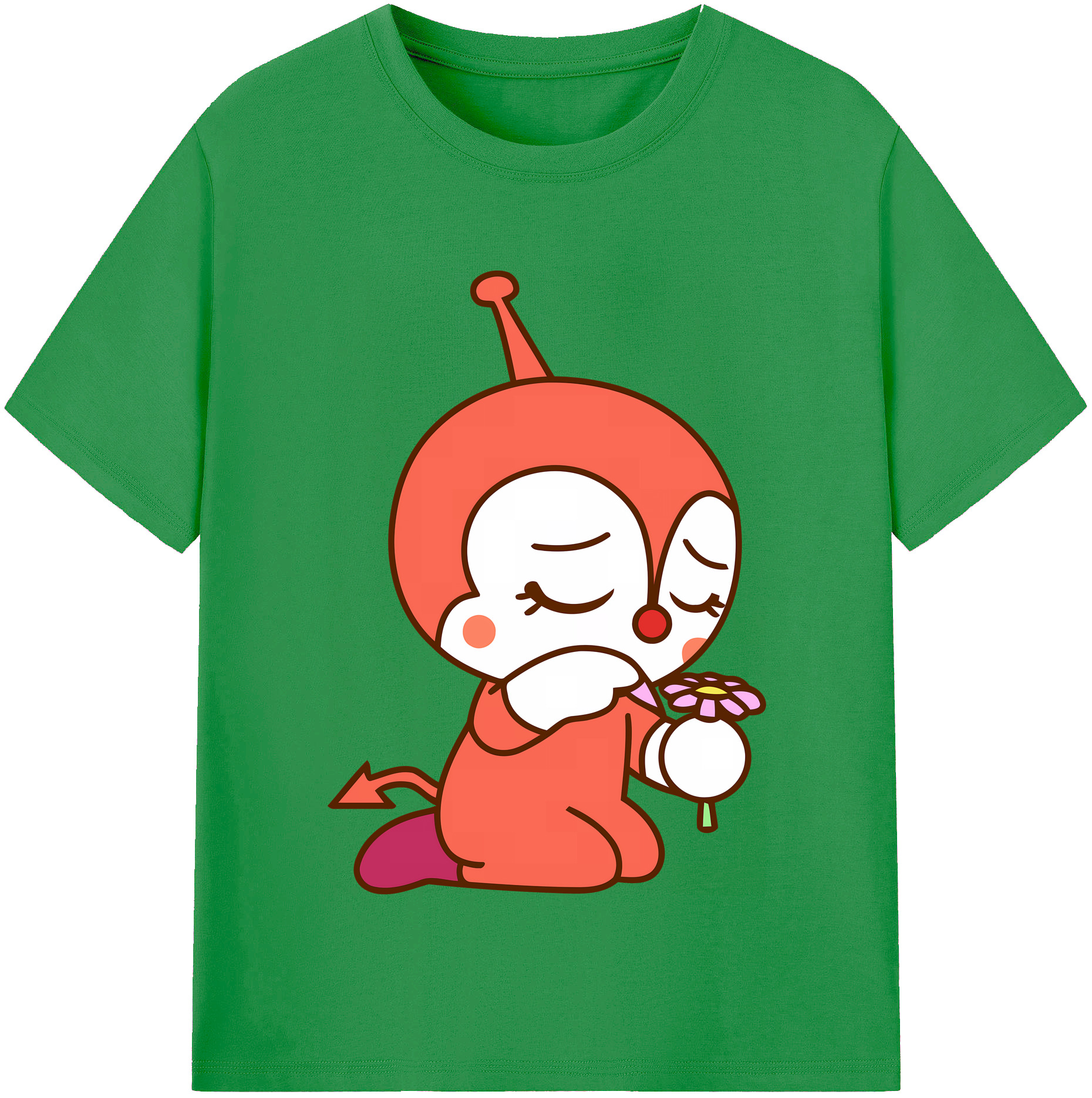 （画像用） アンパンマン Anpanman レディースカジュアルプリントTシャツ（綿100％）