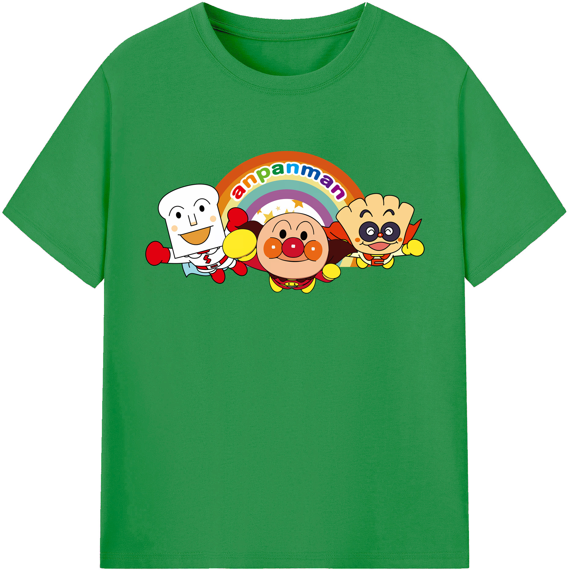 （画像用） アンパンマン Anpanman レディースカジュアルプリントTシャツ（綿100％）