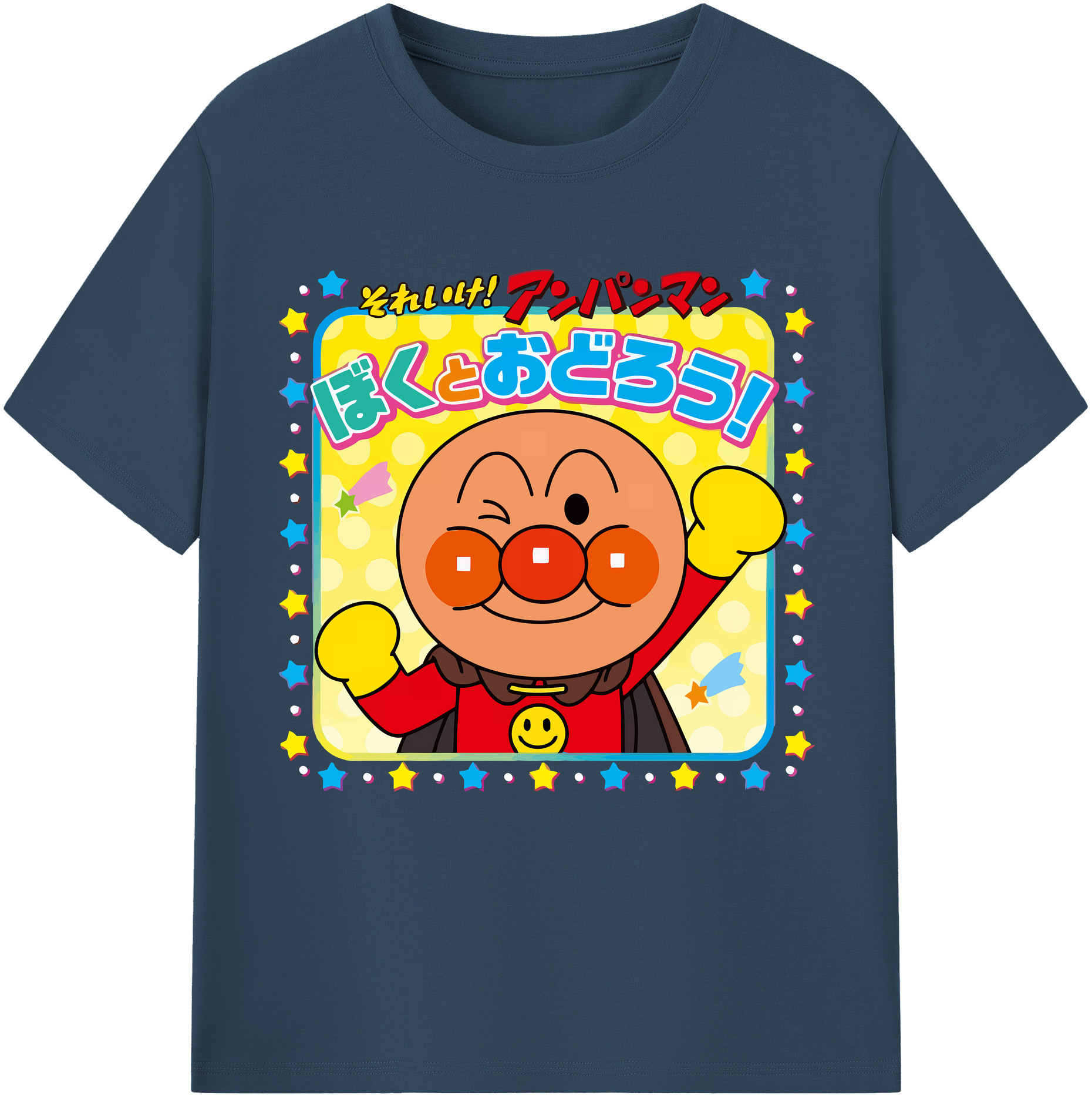 （画像用） アンパンマン Anpanman レディースカジュアルプリントTシャツ（綿100％）