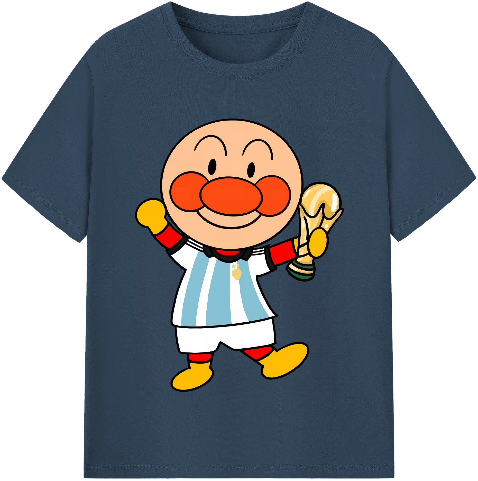 （画像用） アンパンマン Anpanman レディースカジュアルプリントTシャツ（綿100％）