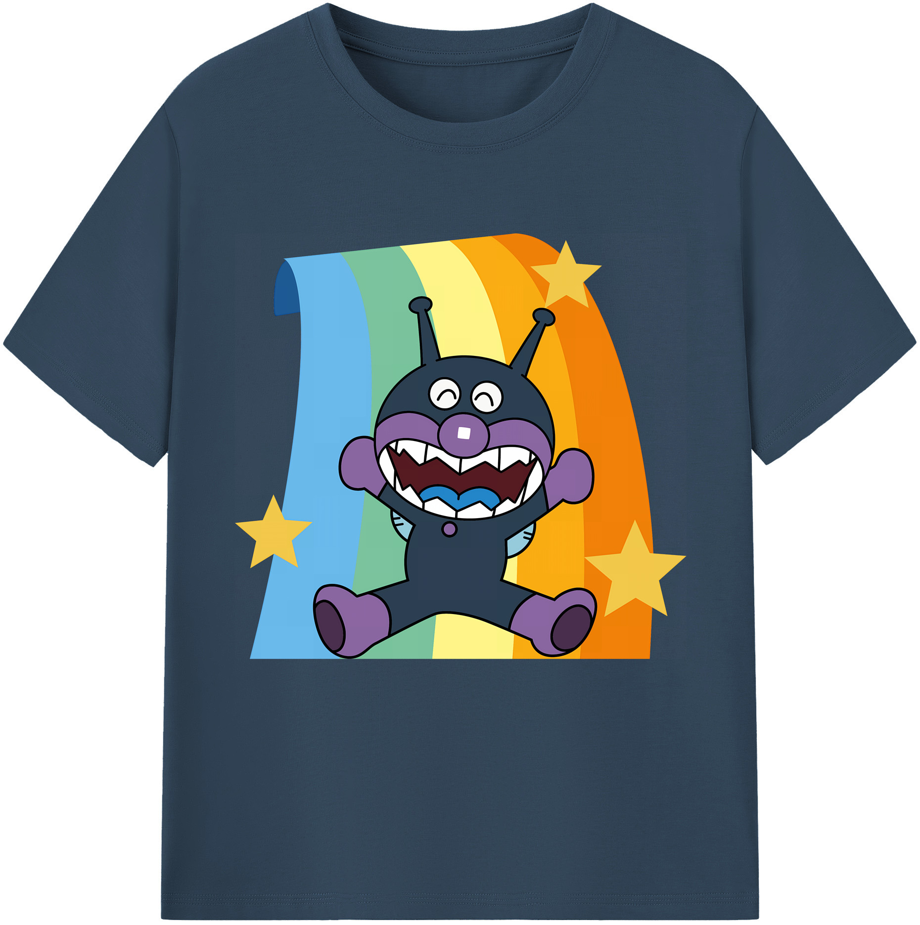 （画像用） アンパンマン Anpanman レディースカジュアルプリントTシャツ（綿100％）