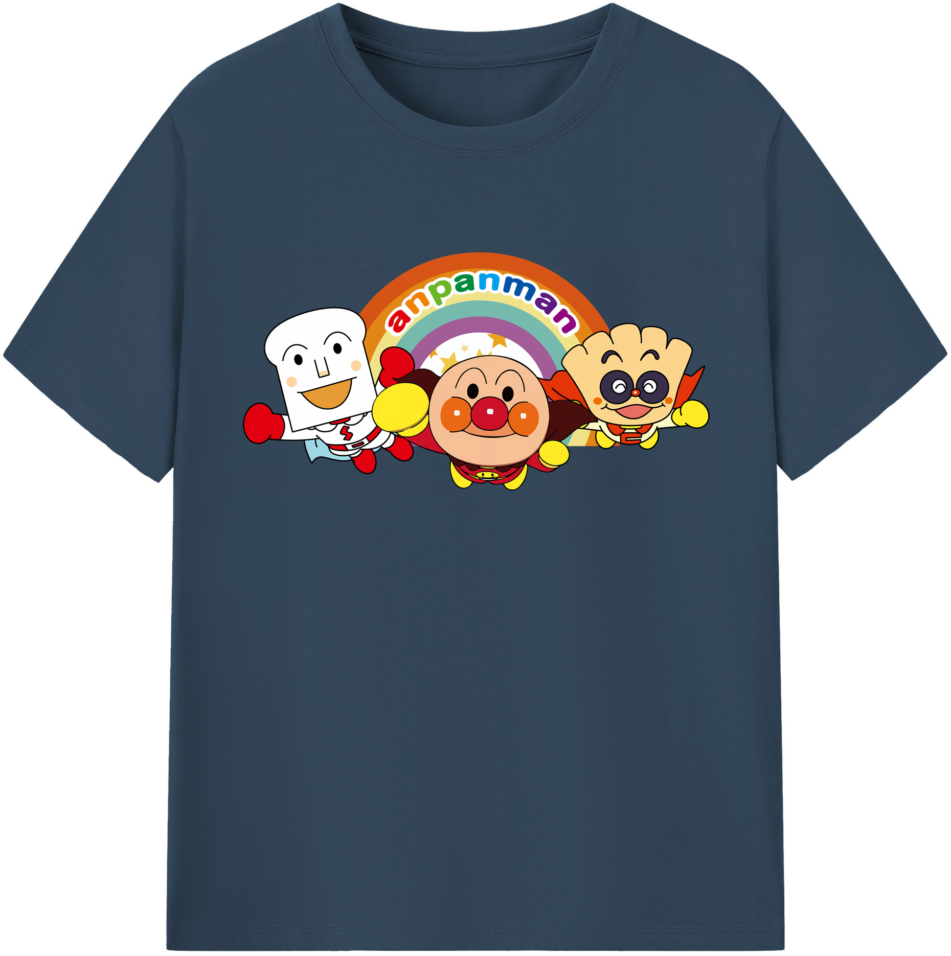 （画像用） アンパンマン Anpanman レディースカジュアルプリントTシャツ（綿100％）