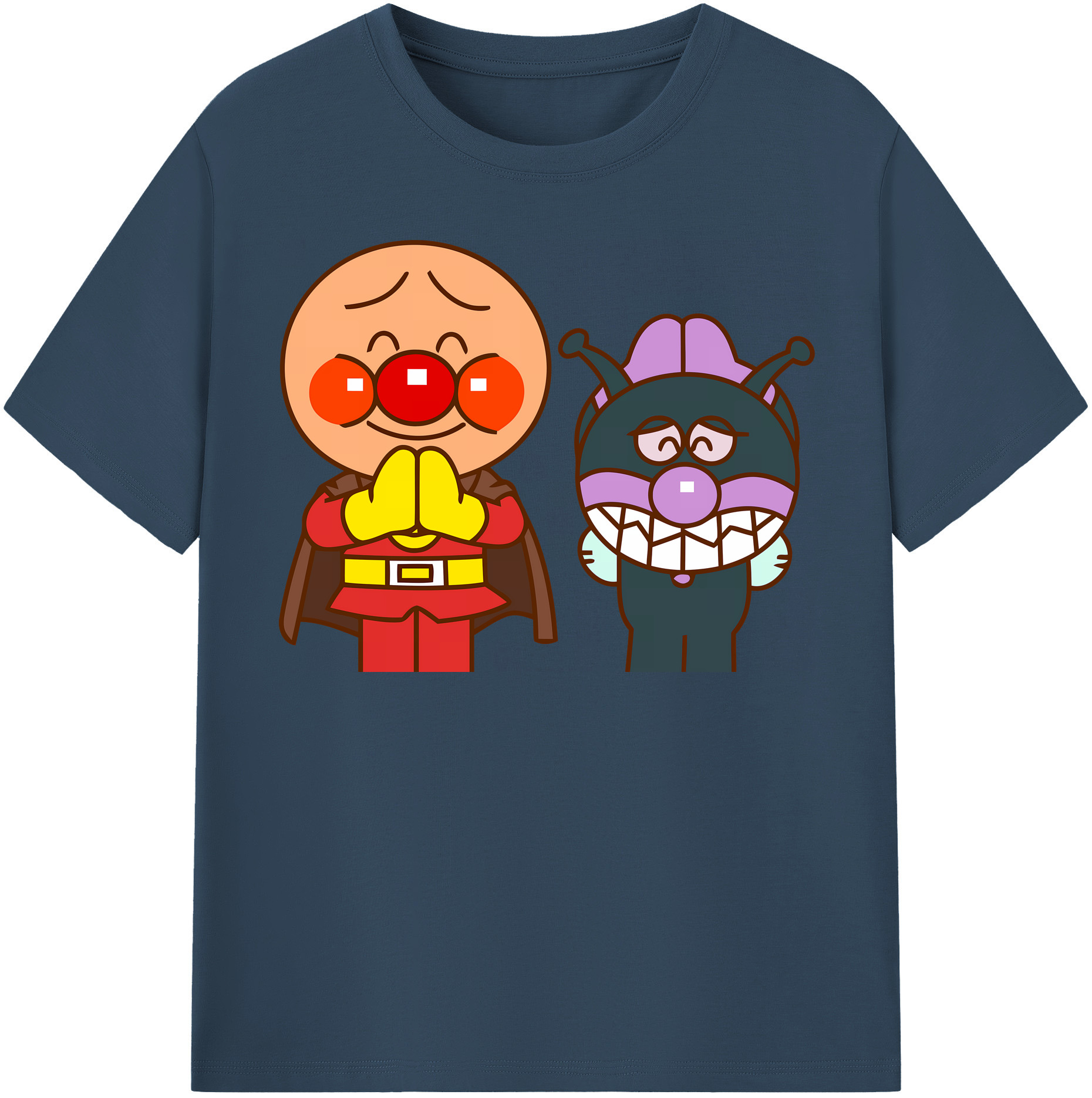 （画像用） アンパンマン Anpanman レディースカジュアルプリントTシャツ（綿100％）