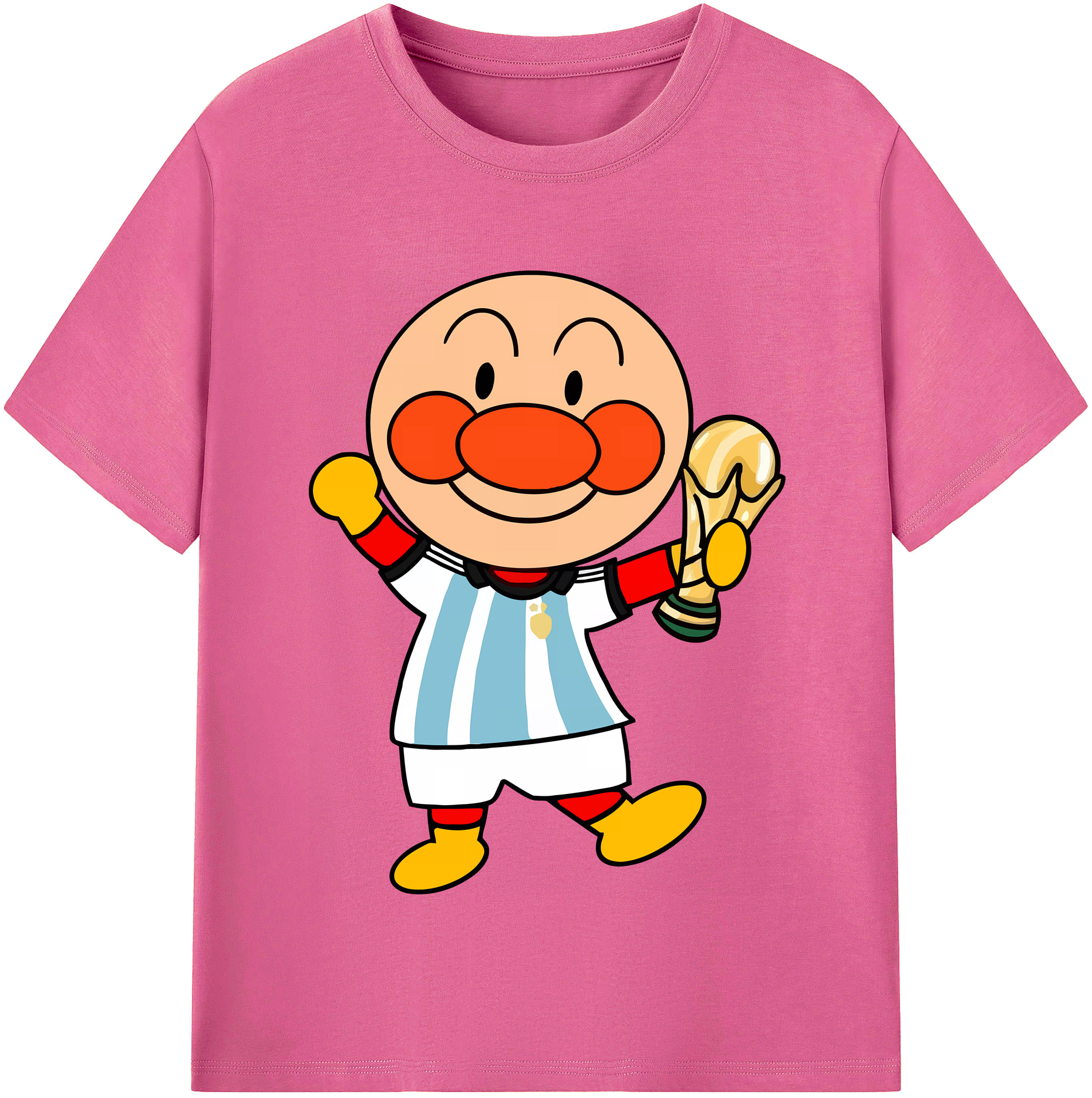 （画像用） アンパンマン Anpanman レディースカジュアルプリントTシャツ（綿100％）