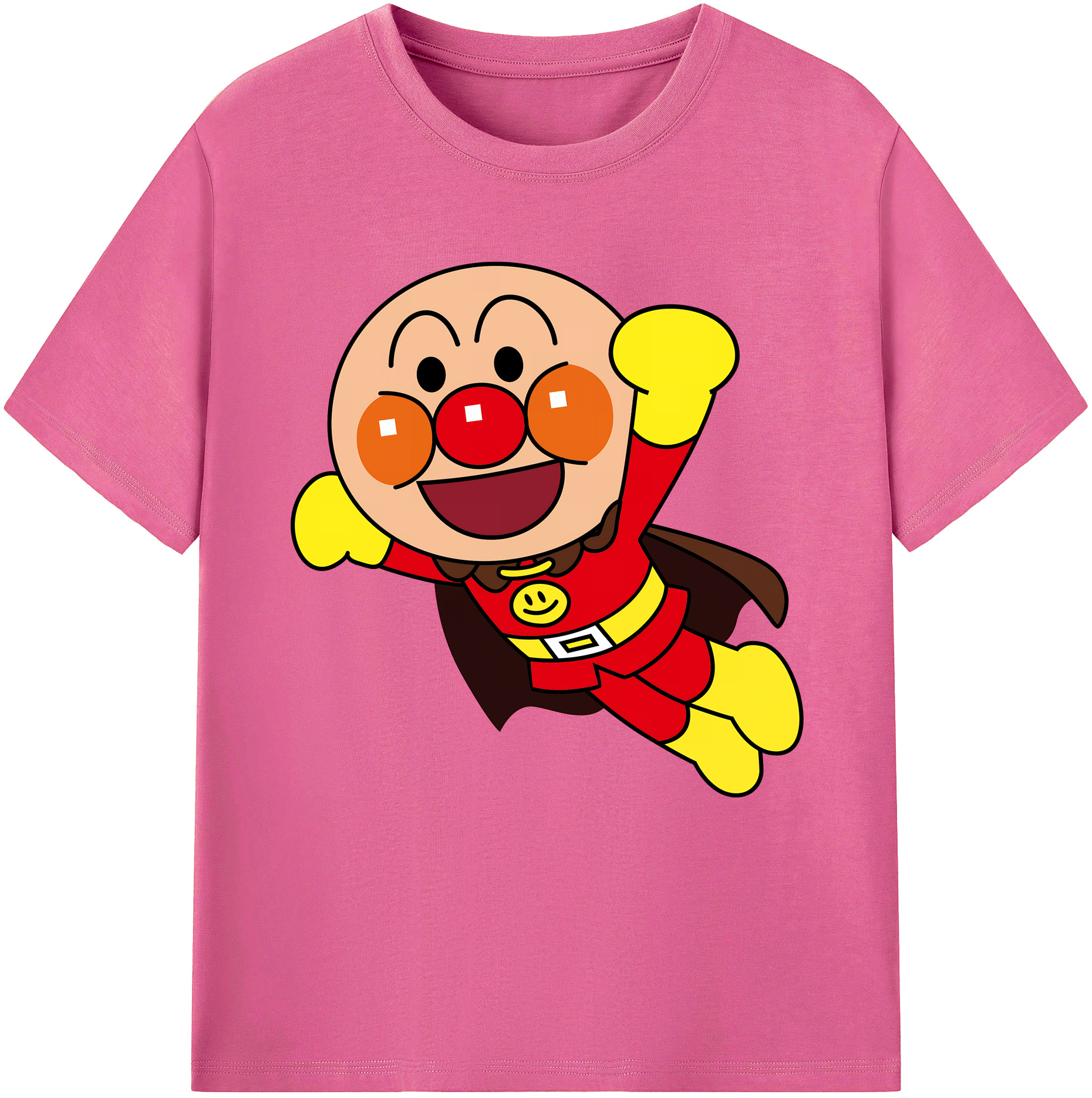 （画像用） アンパンマン Anpanman レディースカジュアルプリントTシャツ（綿100％）