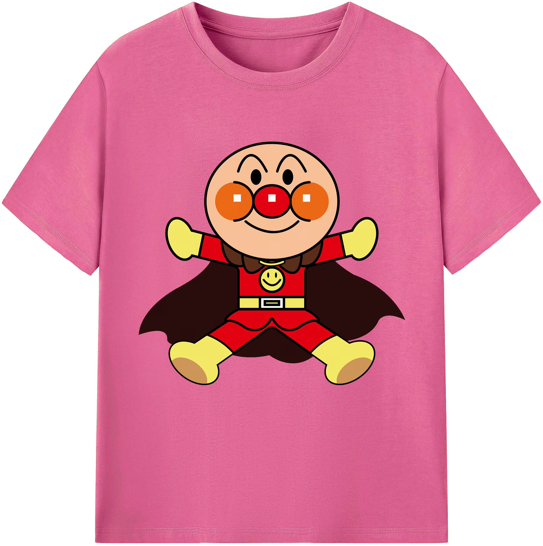 （画像用） アンパンマン Anpanman レディースカジュアルプリントTシャツ（綿100％）