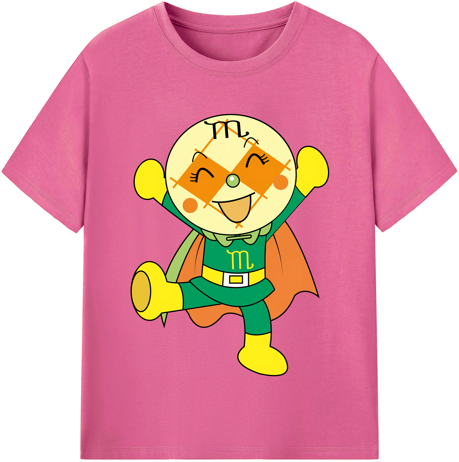 （画像用） アンパンマン Anpanman レディースカジュアルプリントTシャツ（綿100％）