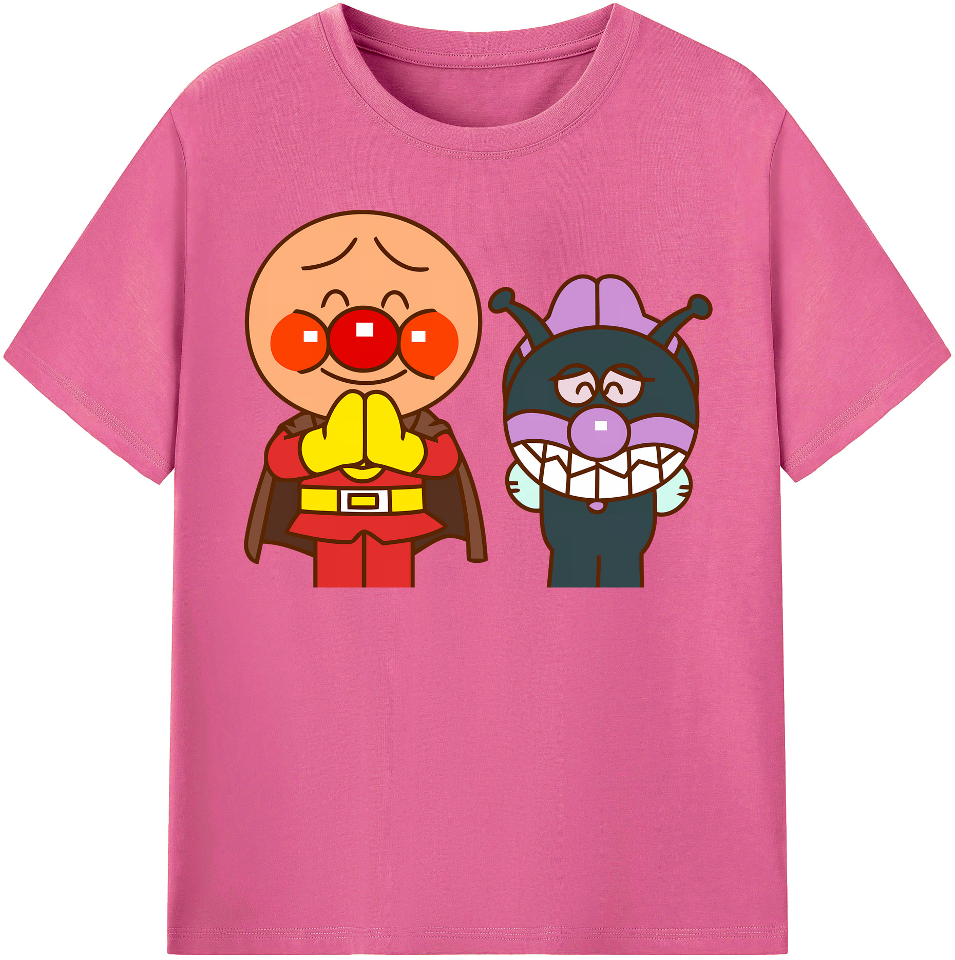 （画像用） アンパンマン Anpanman レディースカジュアルプリントTシャツ（綿100％）