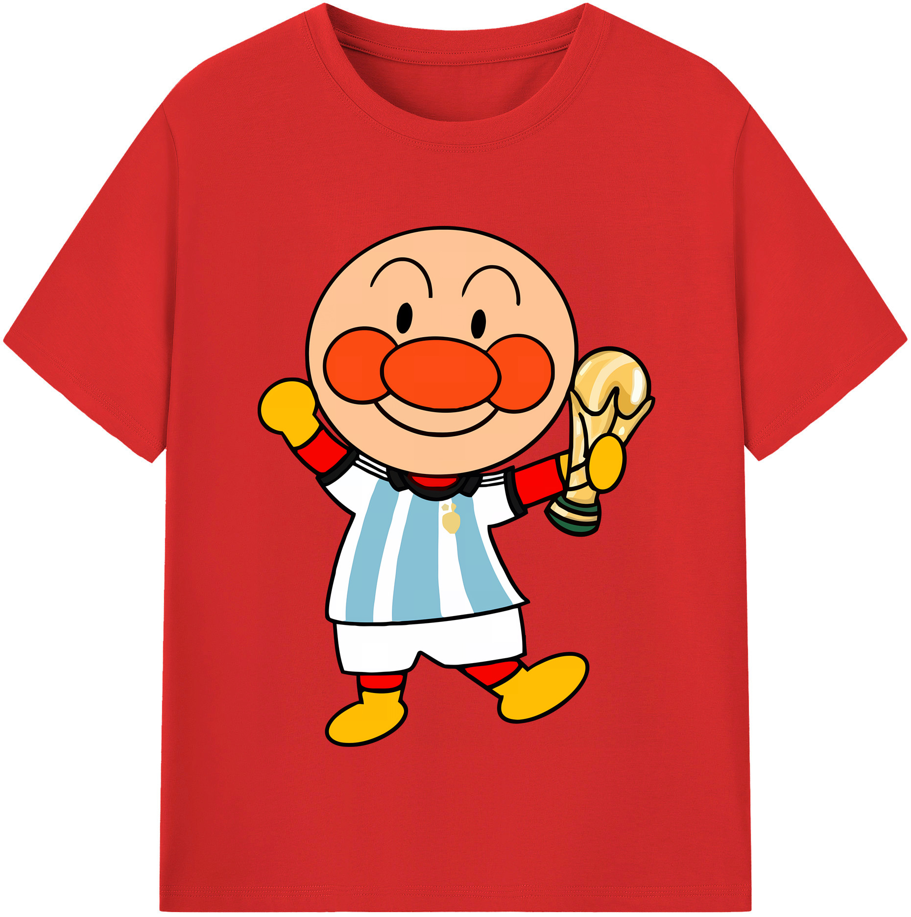 （画像用） アンパンマン Anpanman レディースカジュアルプリントTシャツ（綿100％）