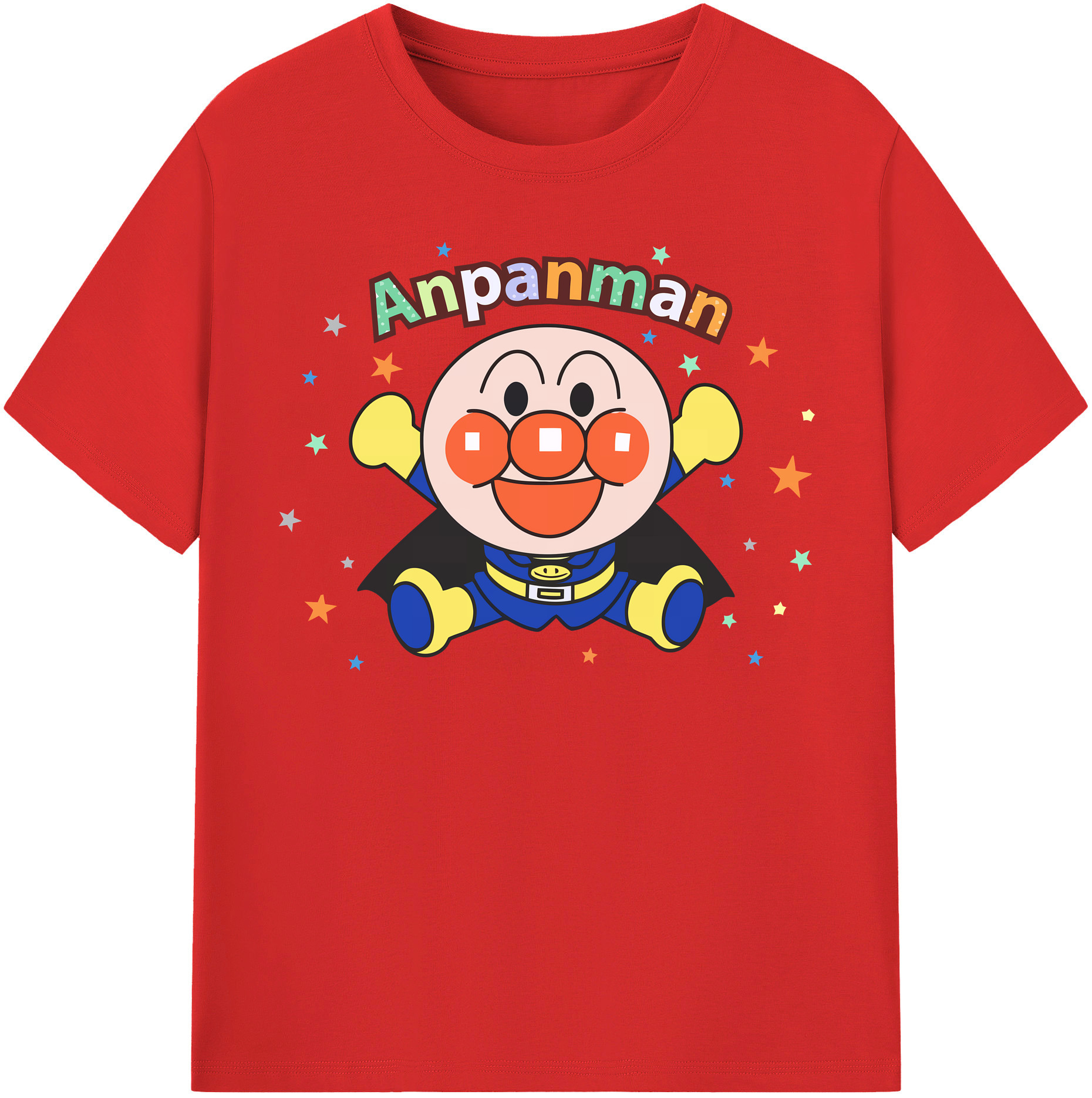 （画像用） アンパンマン Anpanman レディースカジュアルプリントTシャツ（綿100％）
