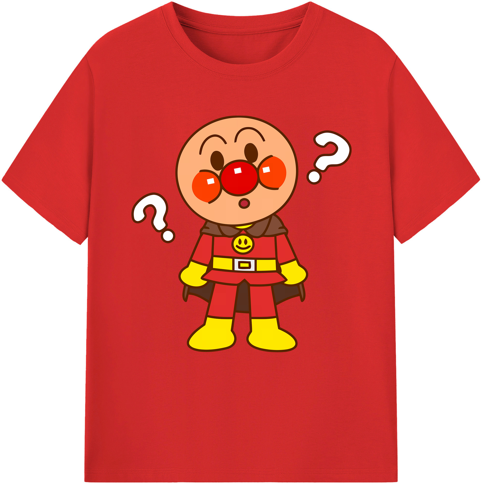 （画像用） アンパンマン Anpanman レディースカジュアルプリントTシャツ（綿100％）