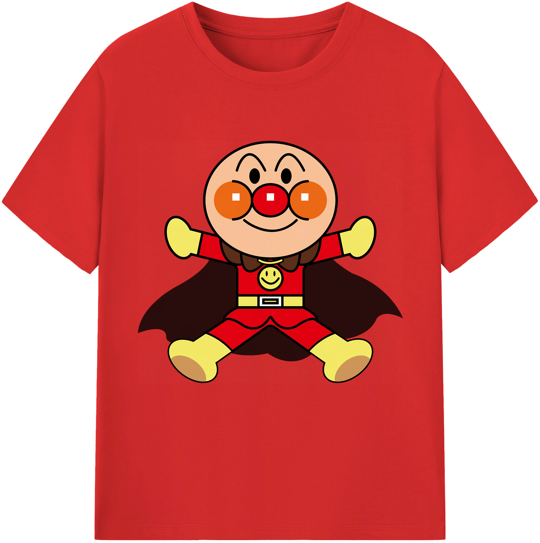 （画像用） アンパンマン Anpanman レディースカジュアルプリントTシャツ（綿100％）