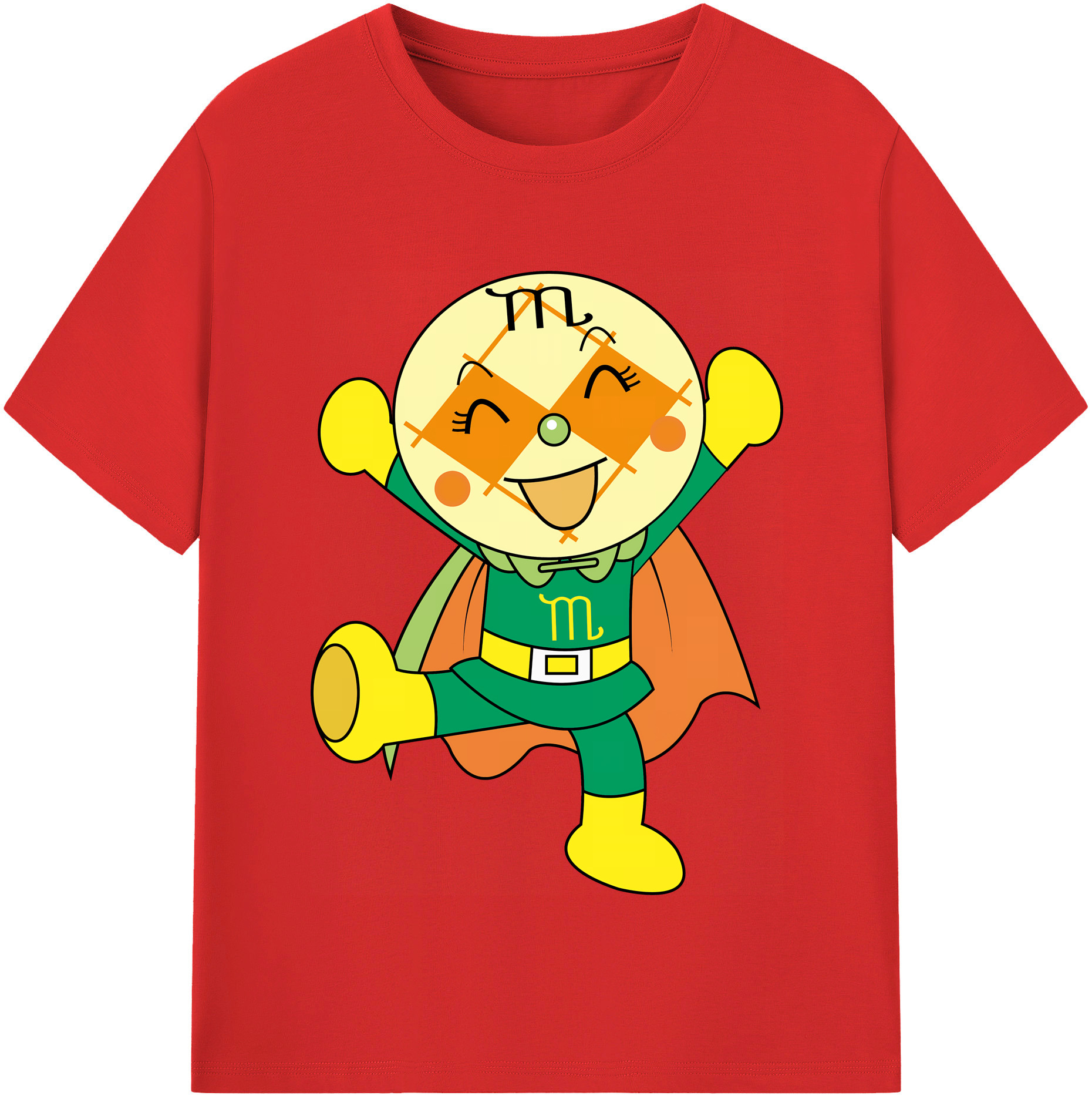 （画像用） アンパンマン Anpanman レディースカジュアルプリントTシャツ（綿100％）