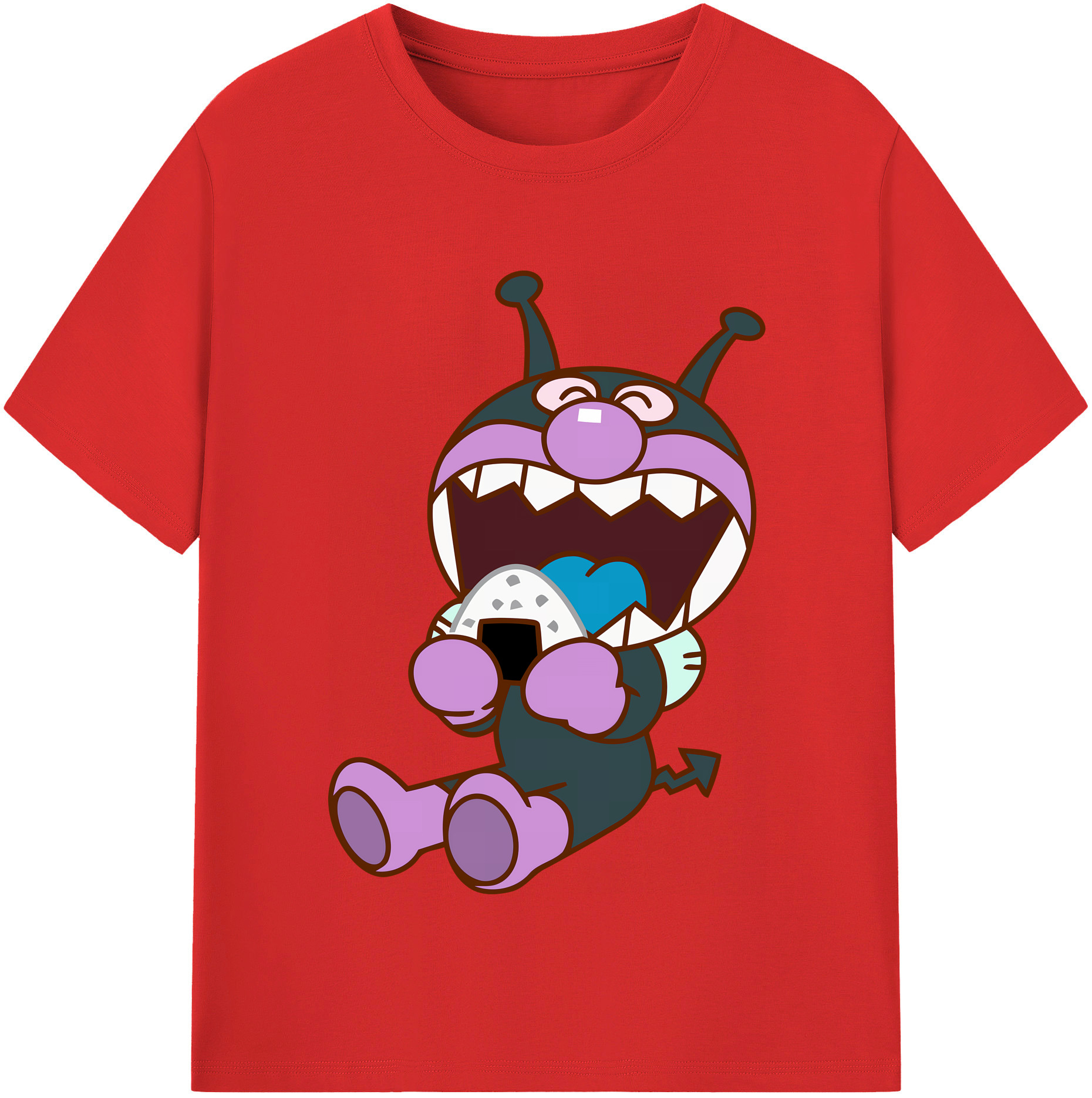 （画像用） アンパンマン Anpanman レディースカジュアルプリントTシャツ（綿100％）