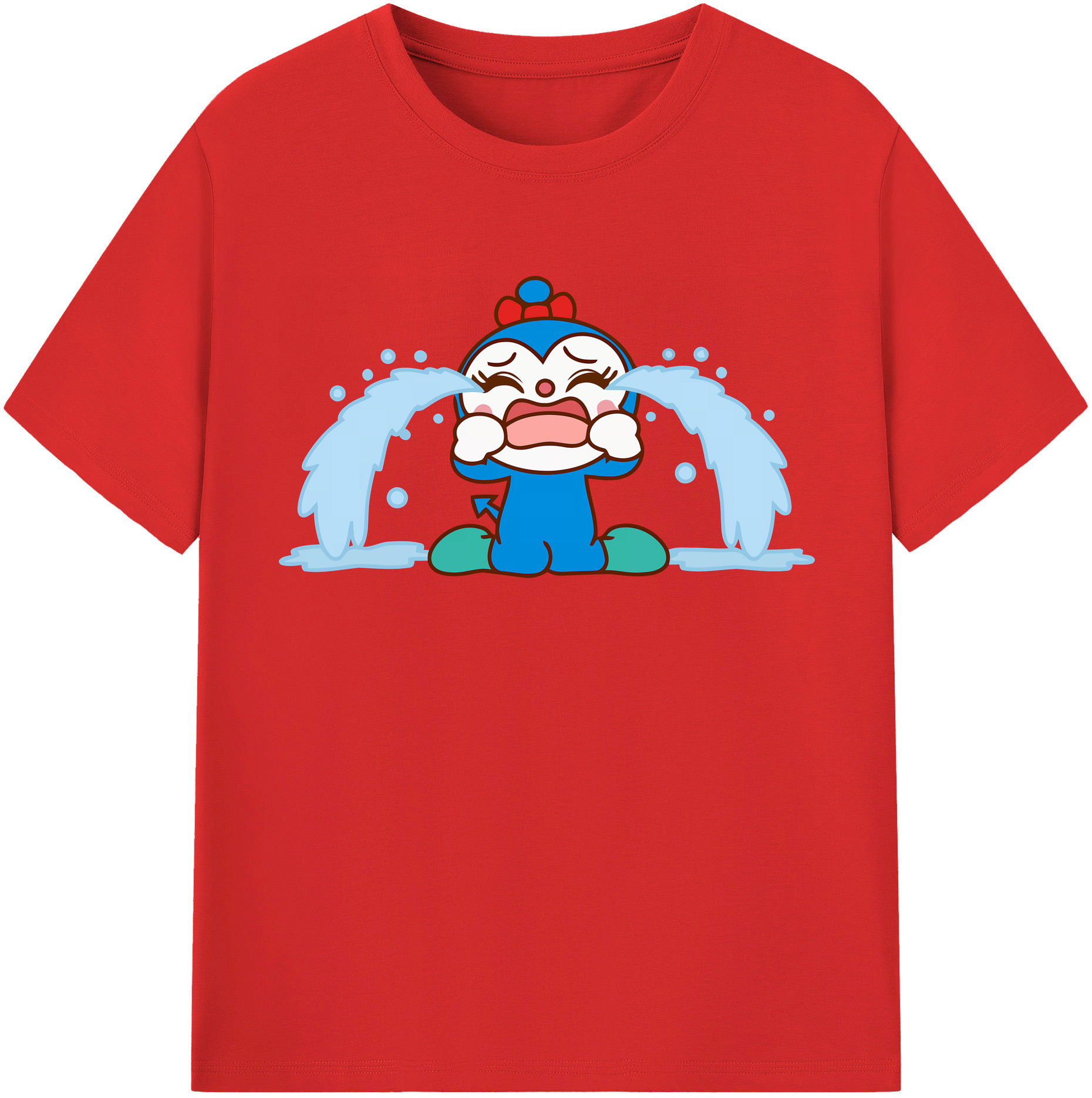 （画像用） アンパンマン Anpanman レディースカジュアルプリントTシャツ（綿100％）