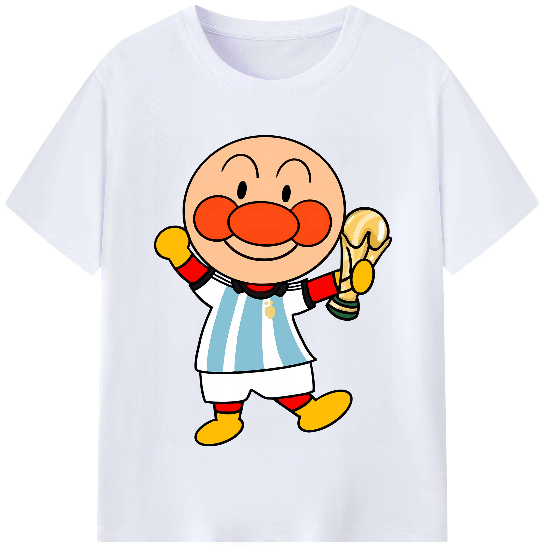 （画像用） アンパンマン Anpanman レディースカジュアルプリントTシャツ（綿100％）