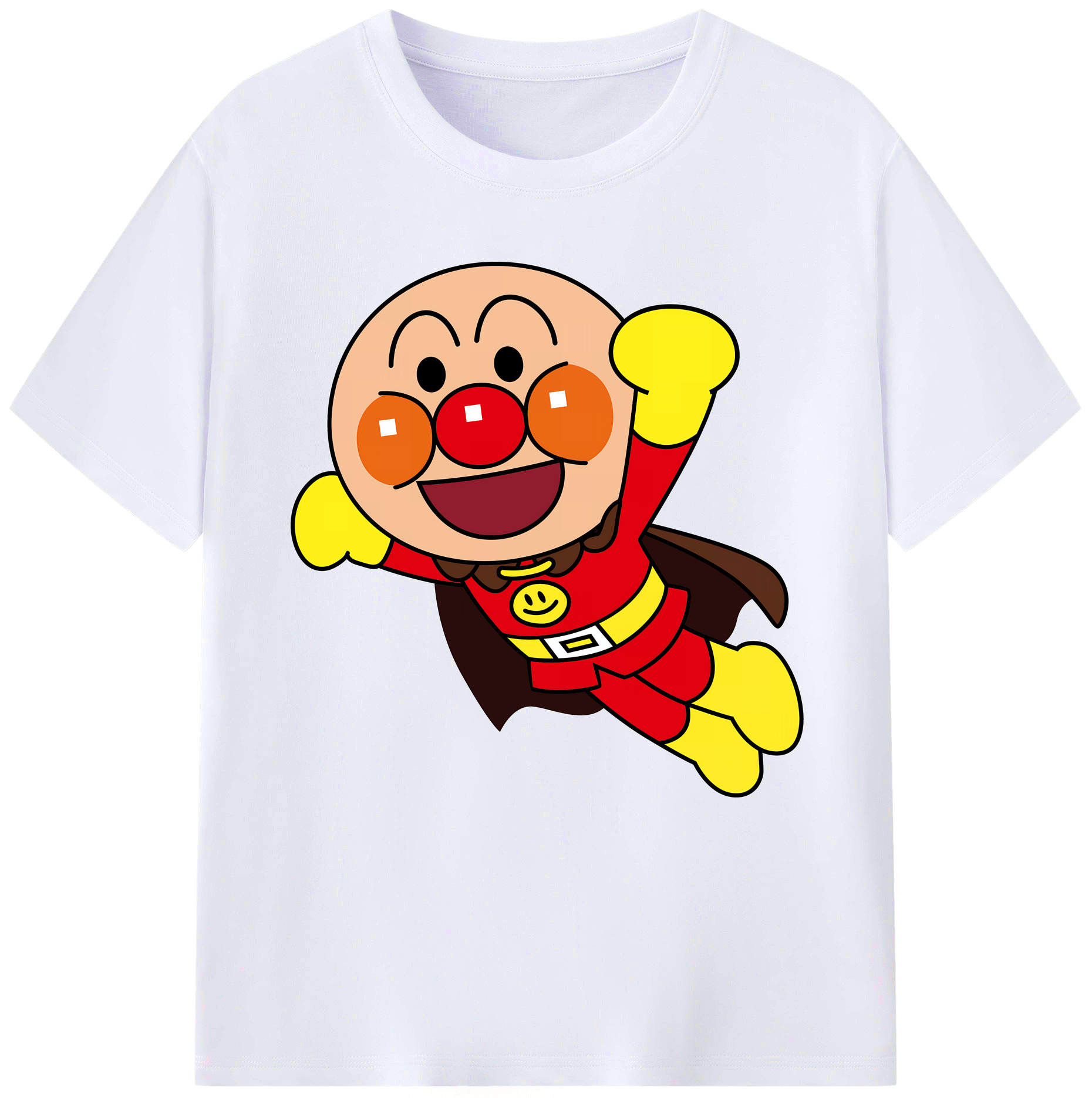 （画像用） アンパンマン Anpanman レディースカジュアルプリントTシャツ（綿100％）