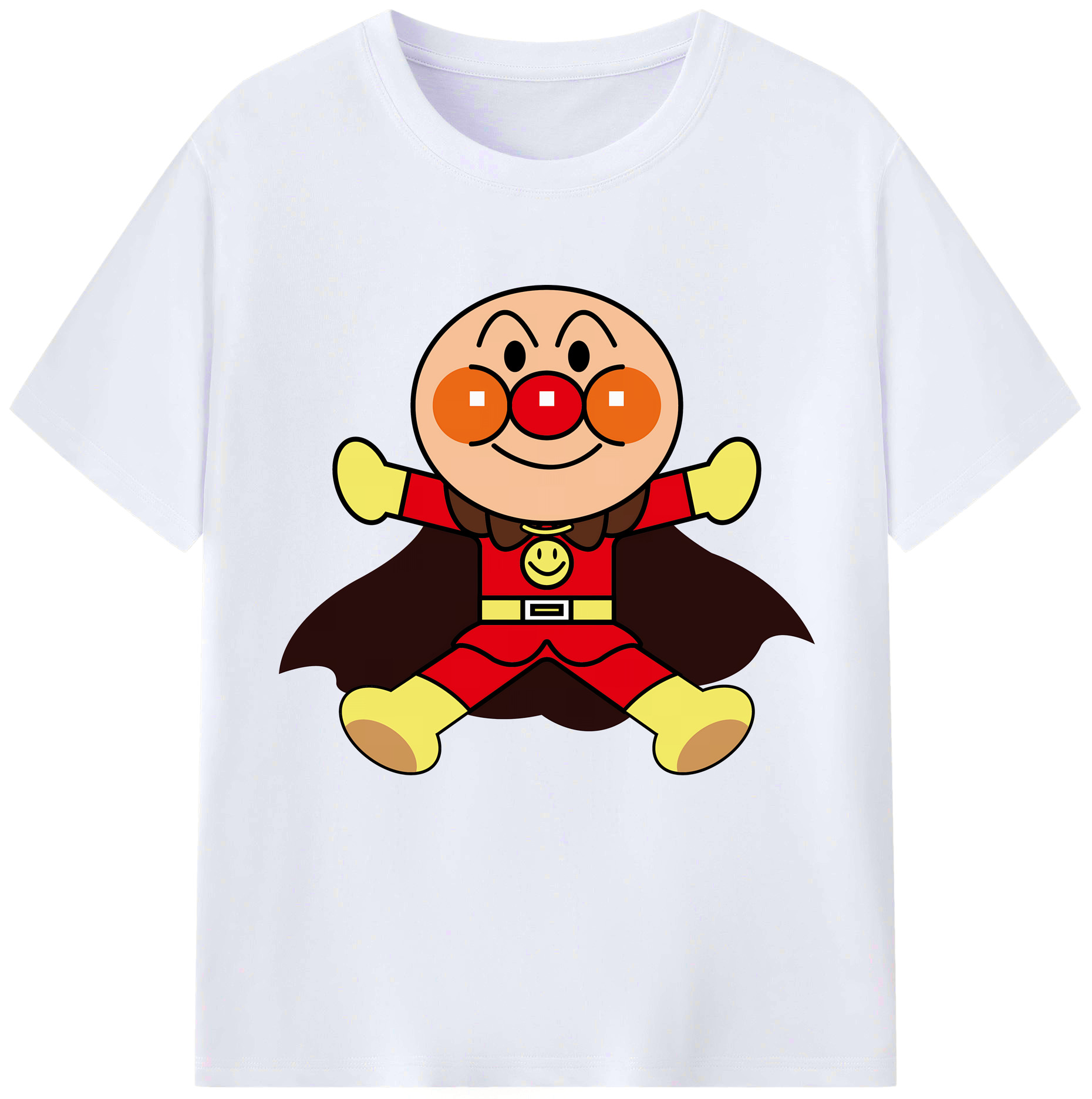 （画像用） アンパンマン Anpanman レディースカジュアルプリントTシャツ（綿100％）