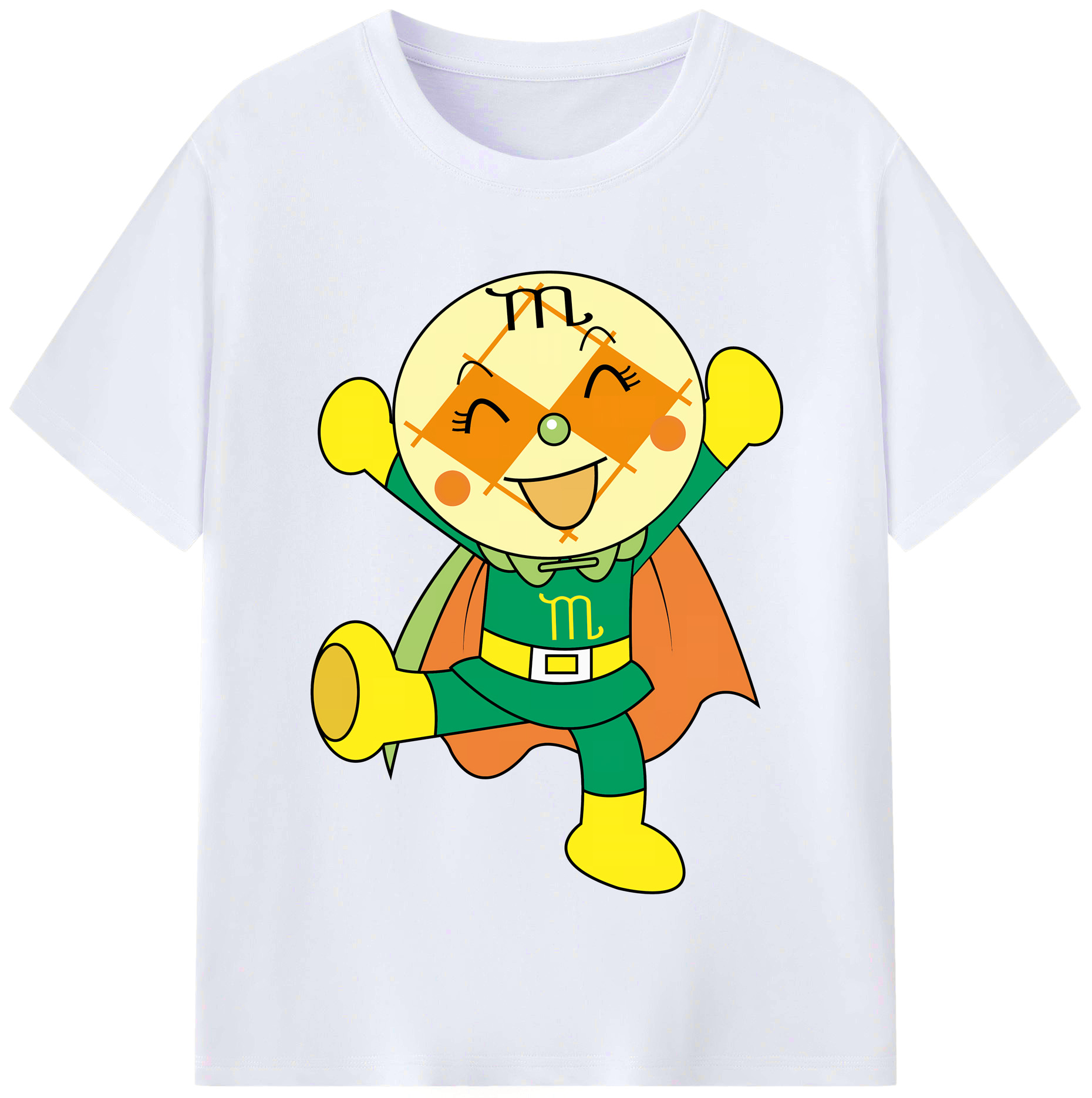 （画像用） アンパンマン Anpanman レディースカジュアルプリントTシャツ（綿100％）