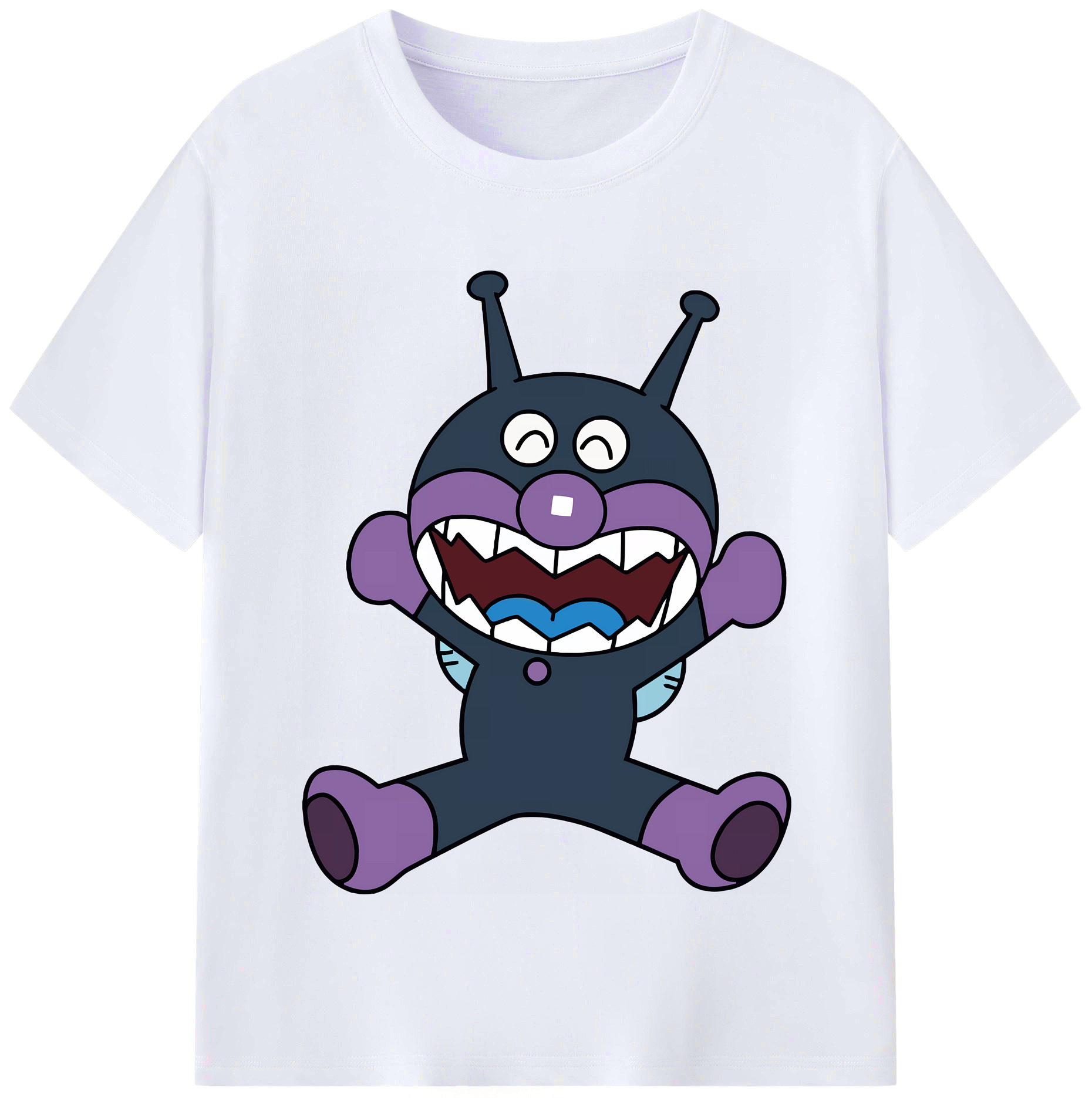 （画像用） アンパンマン Anpanman レディースカジュアルプリントTシャツ（綿100％）