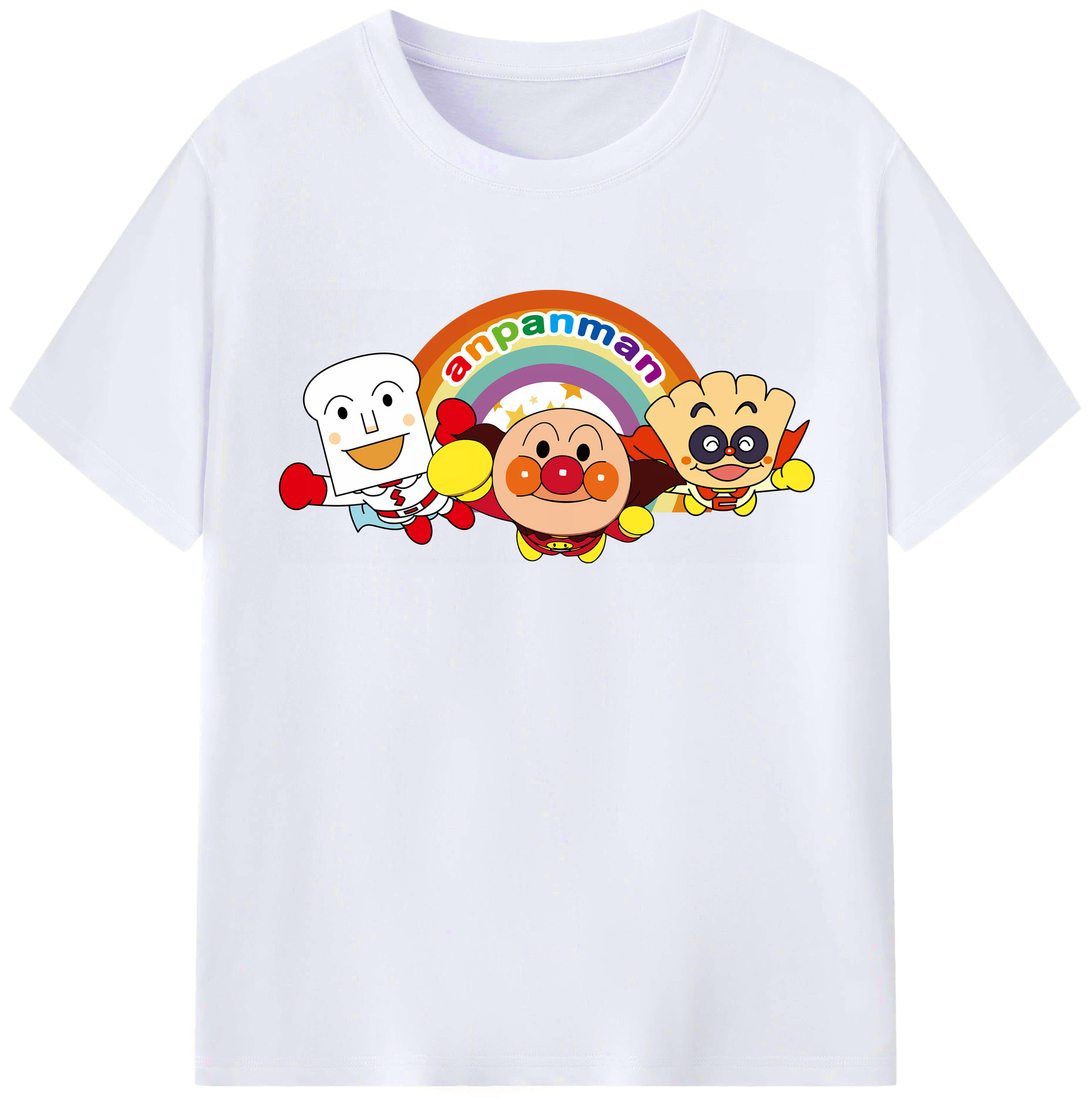 （画像用） アンパンマン Anpanman レディースカジュアルプリントTシャツ（綿100％）