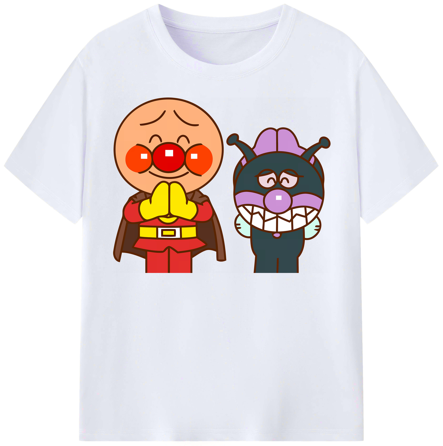 （画像用） アンパンマン Anpanman レディースカジュアルプリントTシャツ（綿100％）