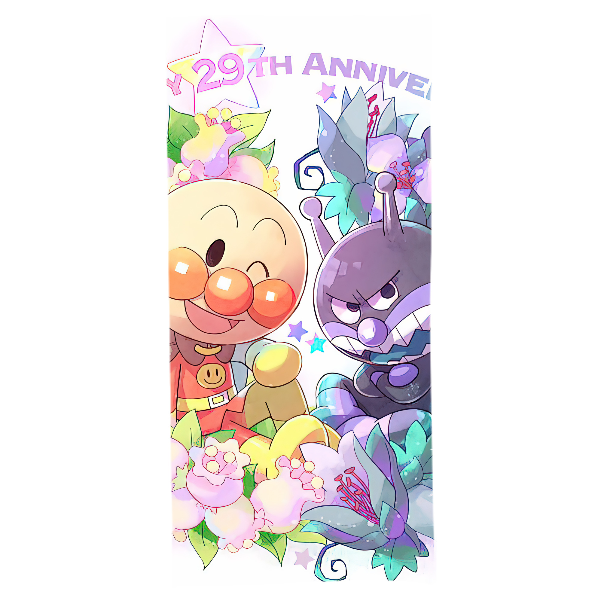 （画像用） アンパンマン Anpanman 大判バスタオル 70×140cm 吸水速乾 柔らかい肌触り