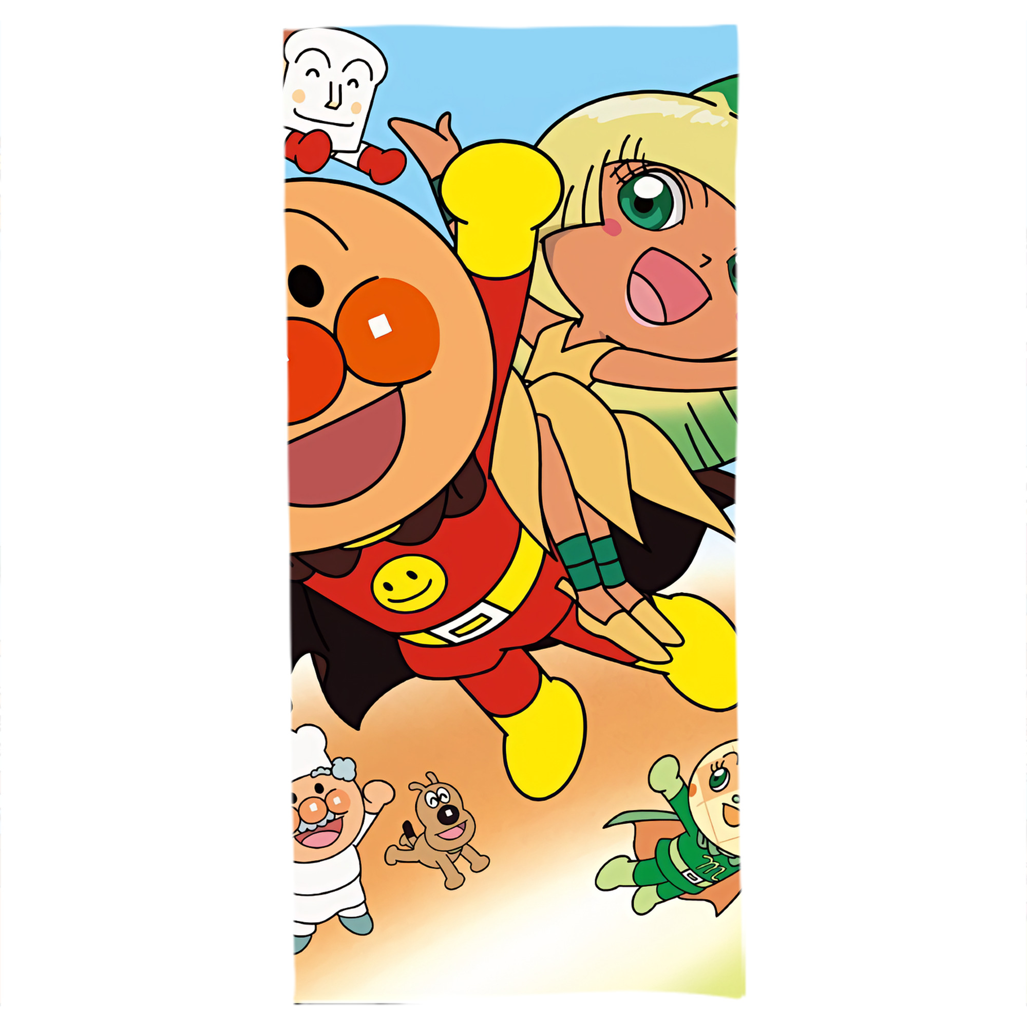 （画像用） アンパンマン Anpanman 大判バスタオル 70×140cm 吸水速乾 柔らかい肌触り