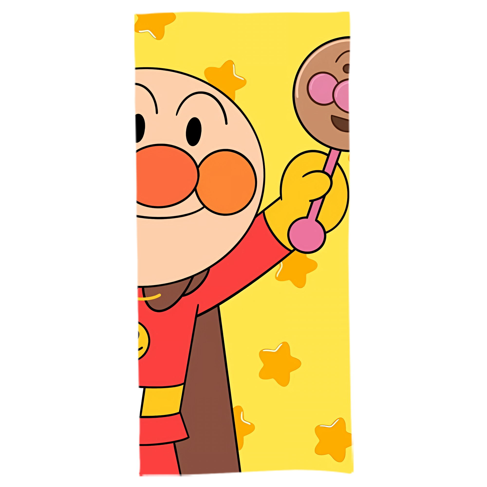 （画像用） アンパンマン Anpanman 大判バスタオル 70×140cm 吸水速乾 柔らかい肌触り