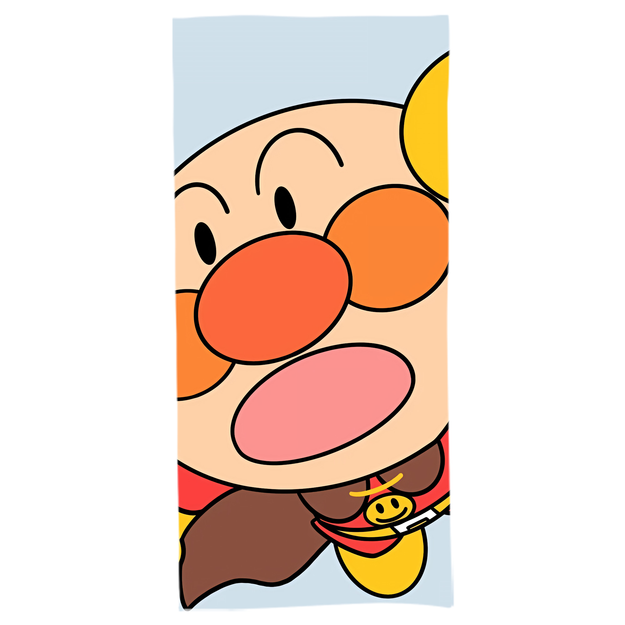 （画像用） アンパンマン Anpanman 大判バスタオル 70×140cm 吸水速乾 柔らかい肌触り