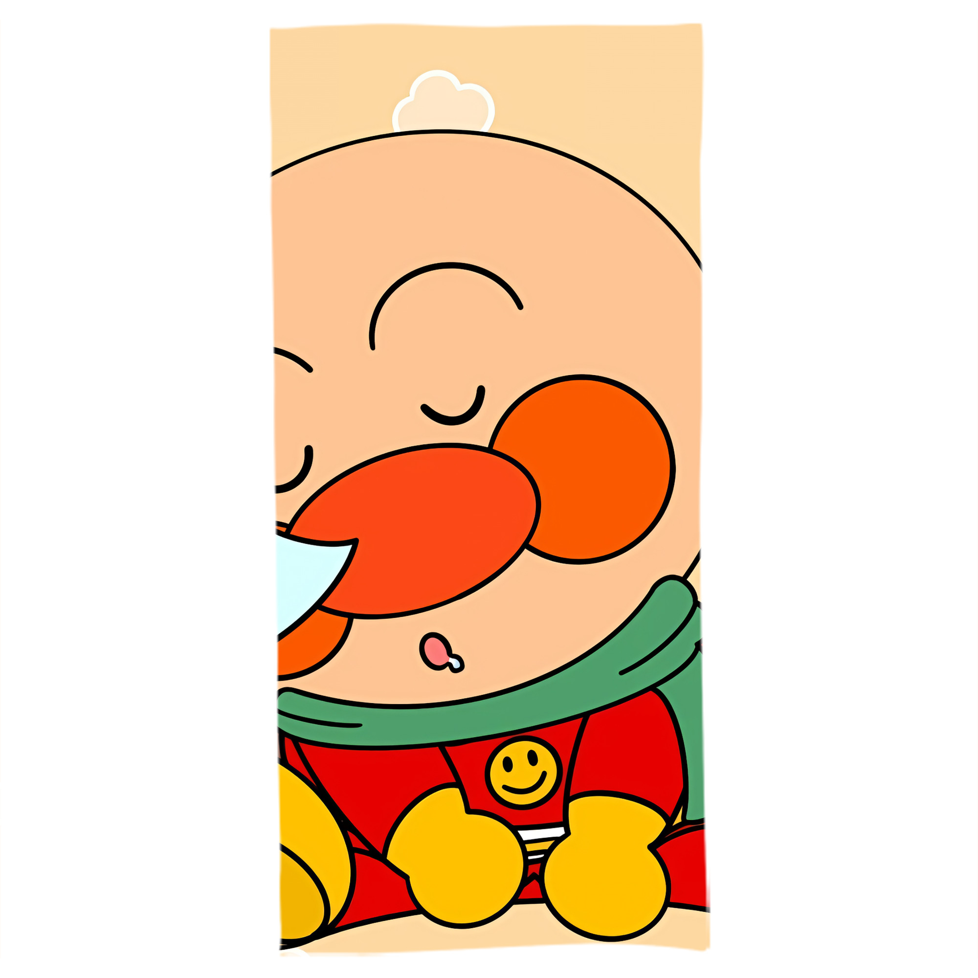 （画像用） アンパンマン Anpanman 大判バスタオル 70×140cm 吸水速乾 柔らかい肌触り