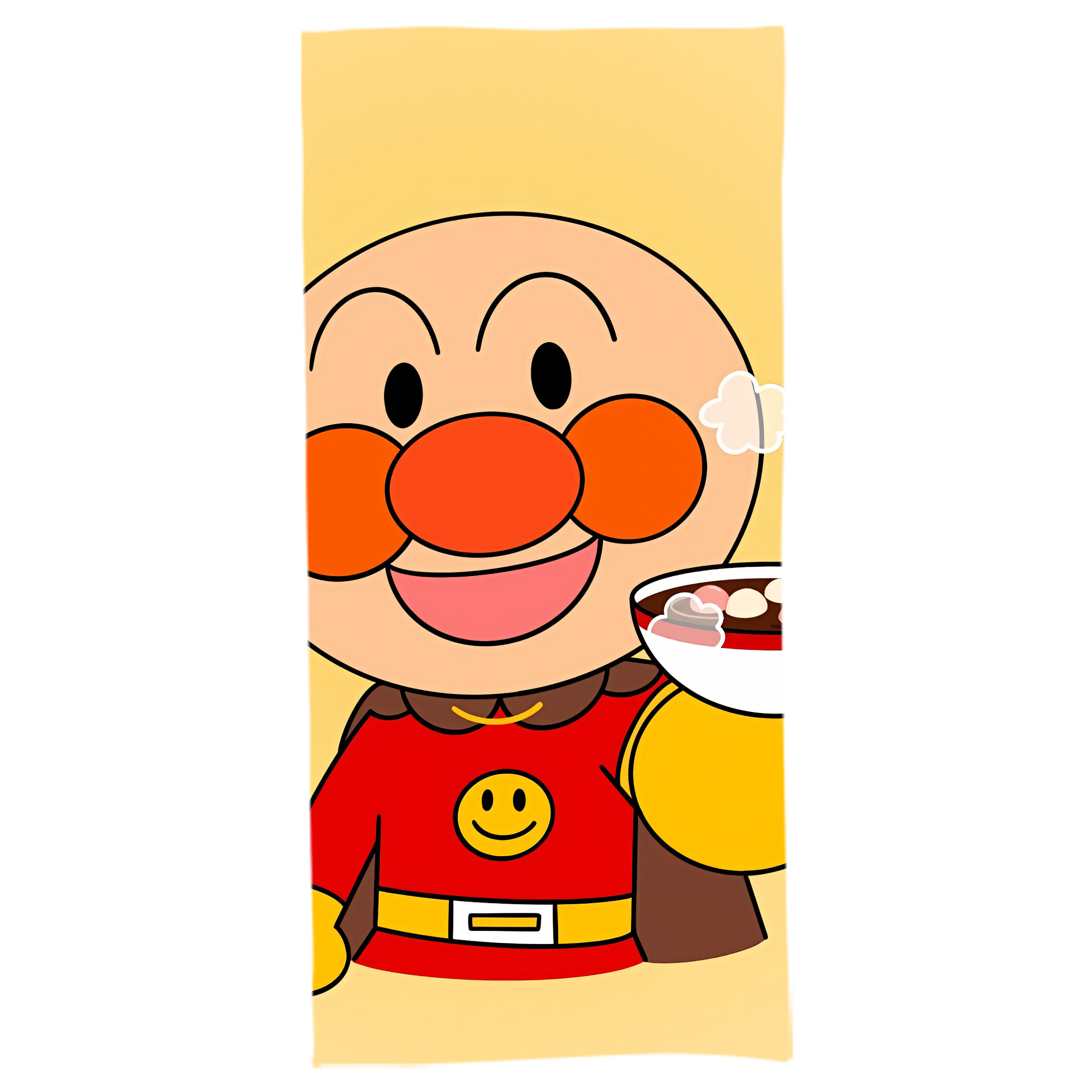 （画像用） アンパンマン Anpanman 大判バスタオル 70×140cm 吸水速乾 柔らかい肌触り