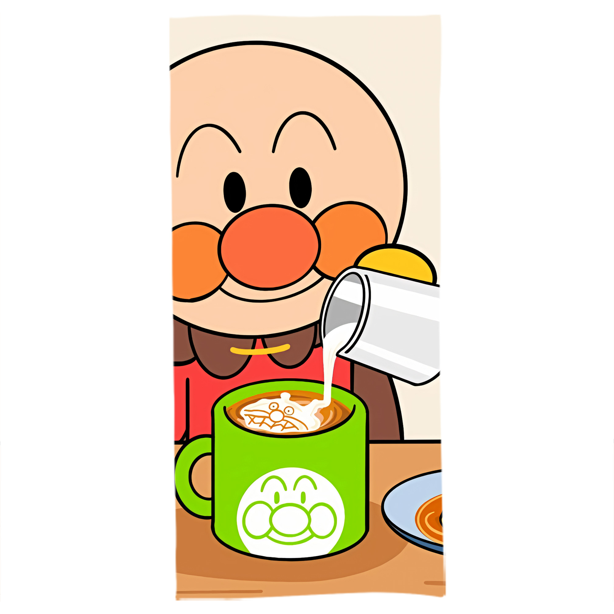 （画像用） アンパンマン Anpanman 大判バスタオル 70×140cm 吸水速乾 柔らかい肌触り