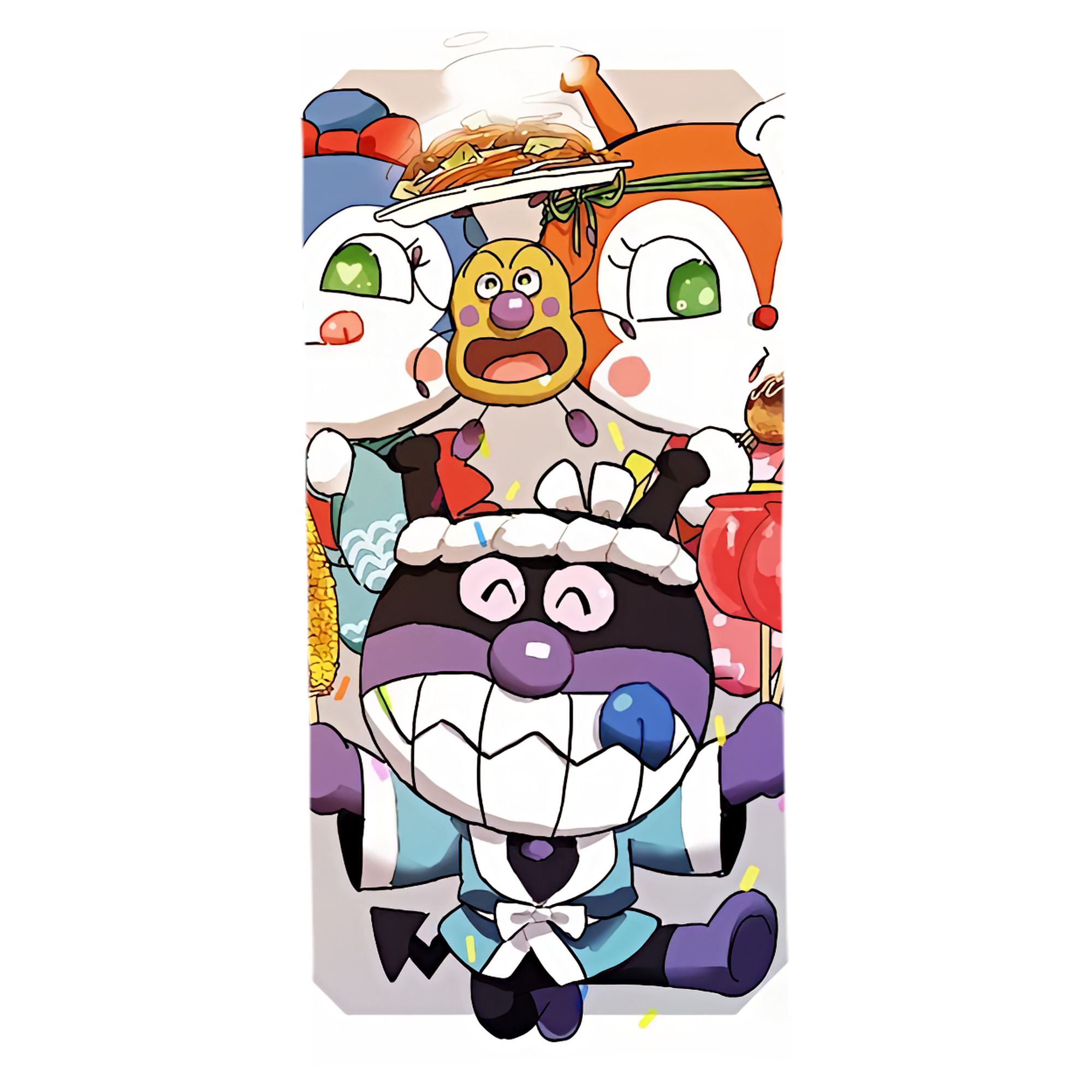 （画像用） アンパンマン Anpanman 大判バスタオル 70×140cm 吸水速乾 柔らかい肌触り