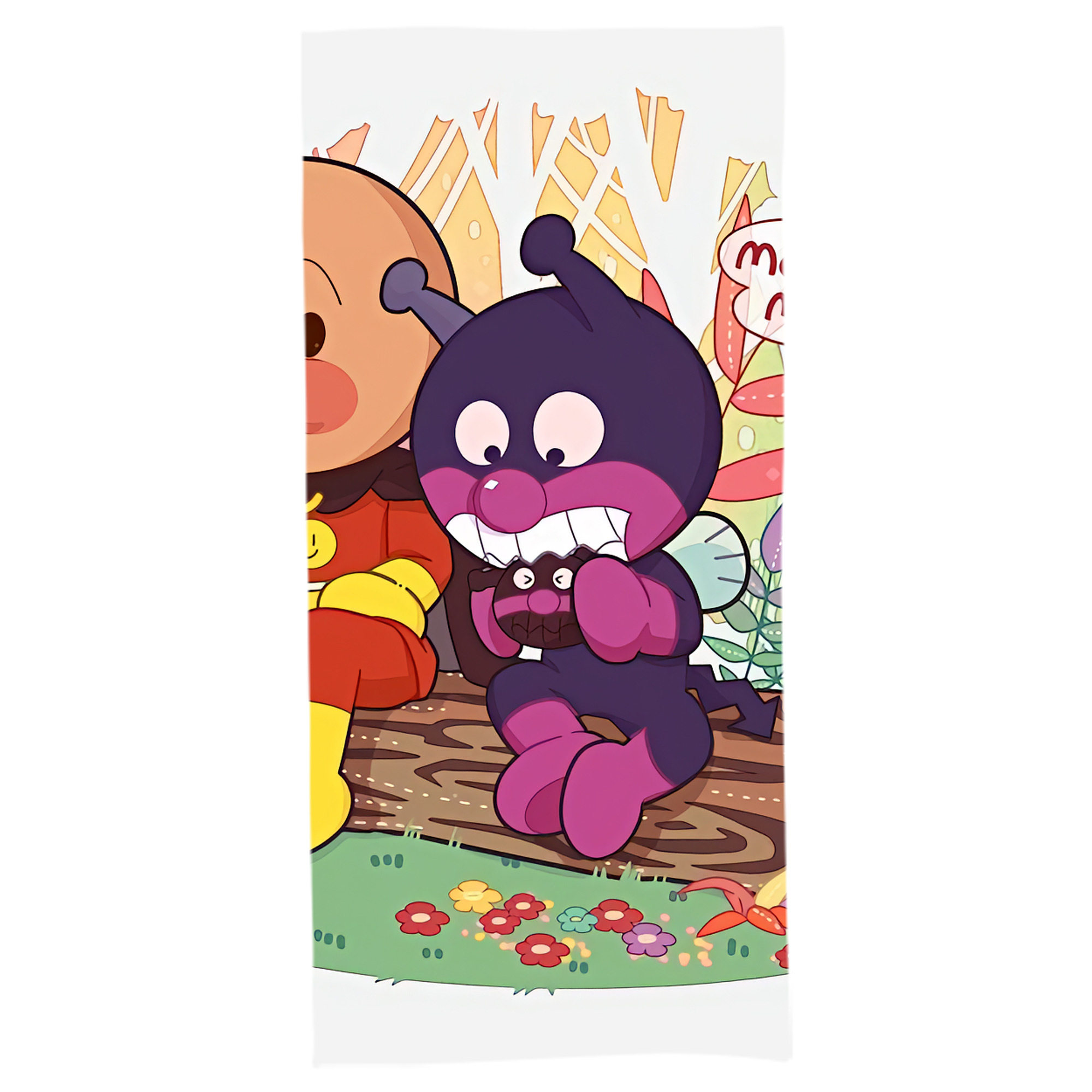（画像用） アンパンマン Anpanman 大判バスタオル 70×140cm 吸水速乾 柔らかい肌触り