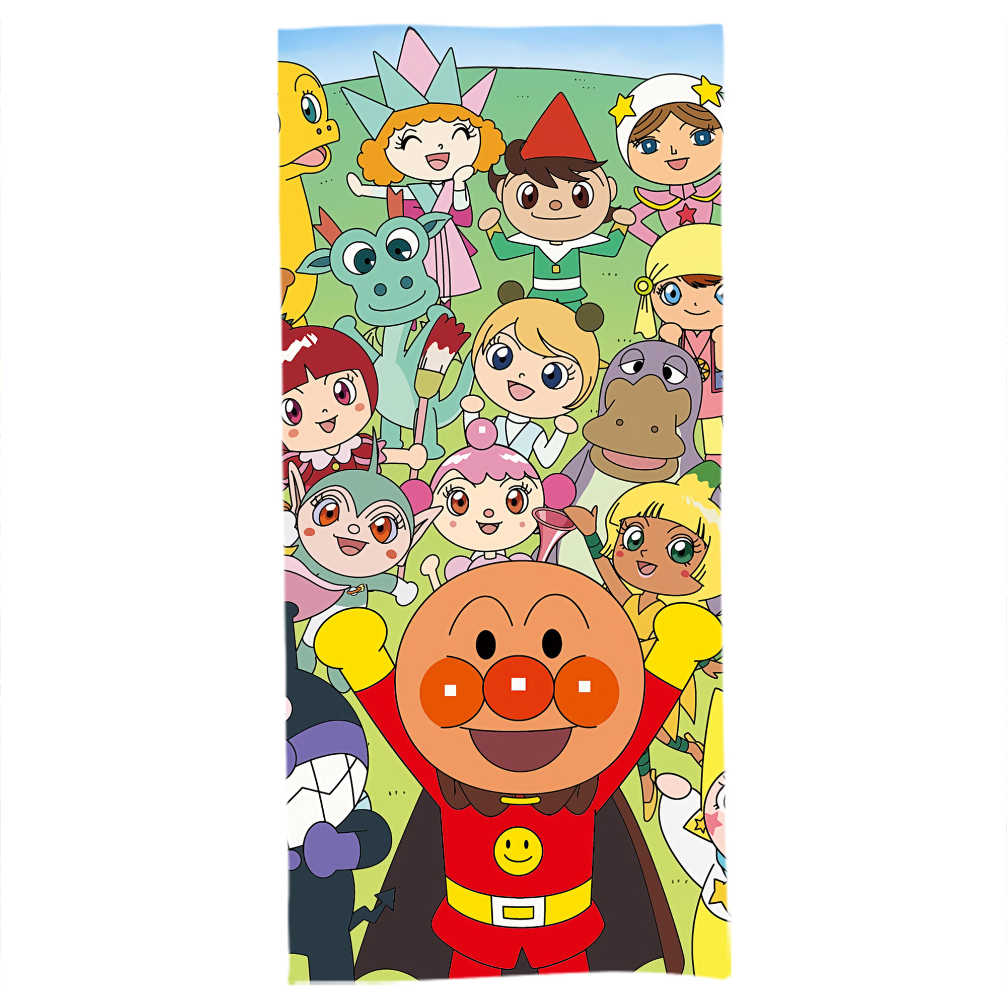（画像用） アンパンマン Anpanman 大判バスタオル 70×140cm 吸水速乾 柔らかい肌触り