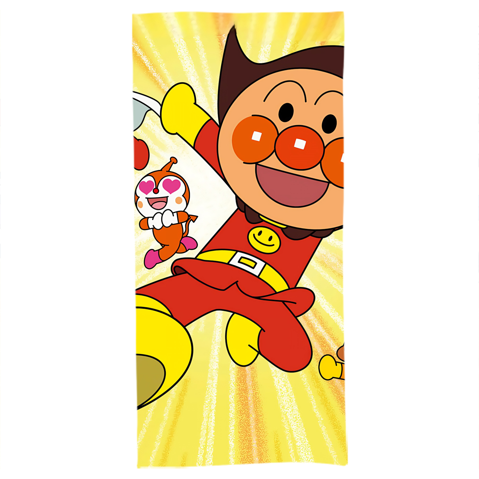 （画像用） アンパンマン Anpanman 大判バスタオル 70×140cm 吸水速乾 柔らかい肌触り