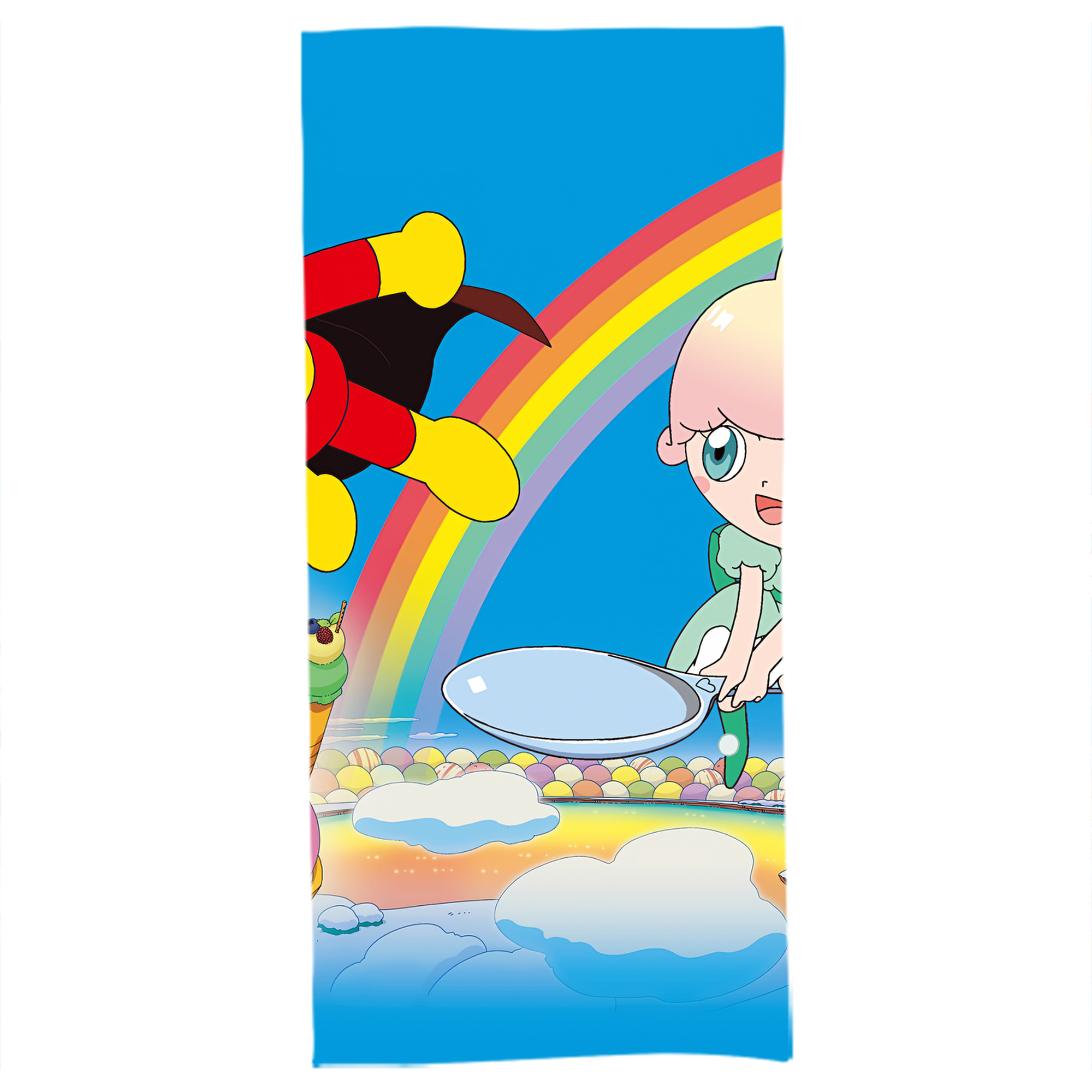 （画像用） アンパンマン Anpanman 大判バスタオル 70×140cm 吸水速乾 柔らかい肌触り