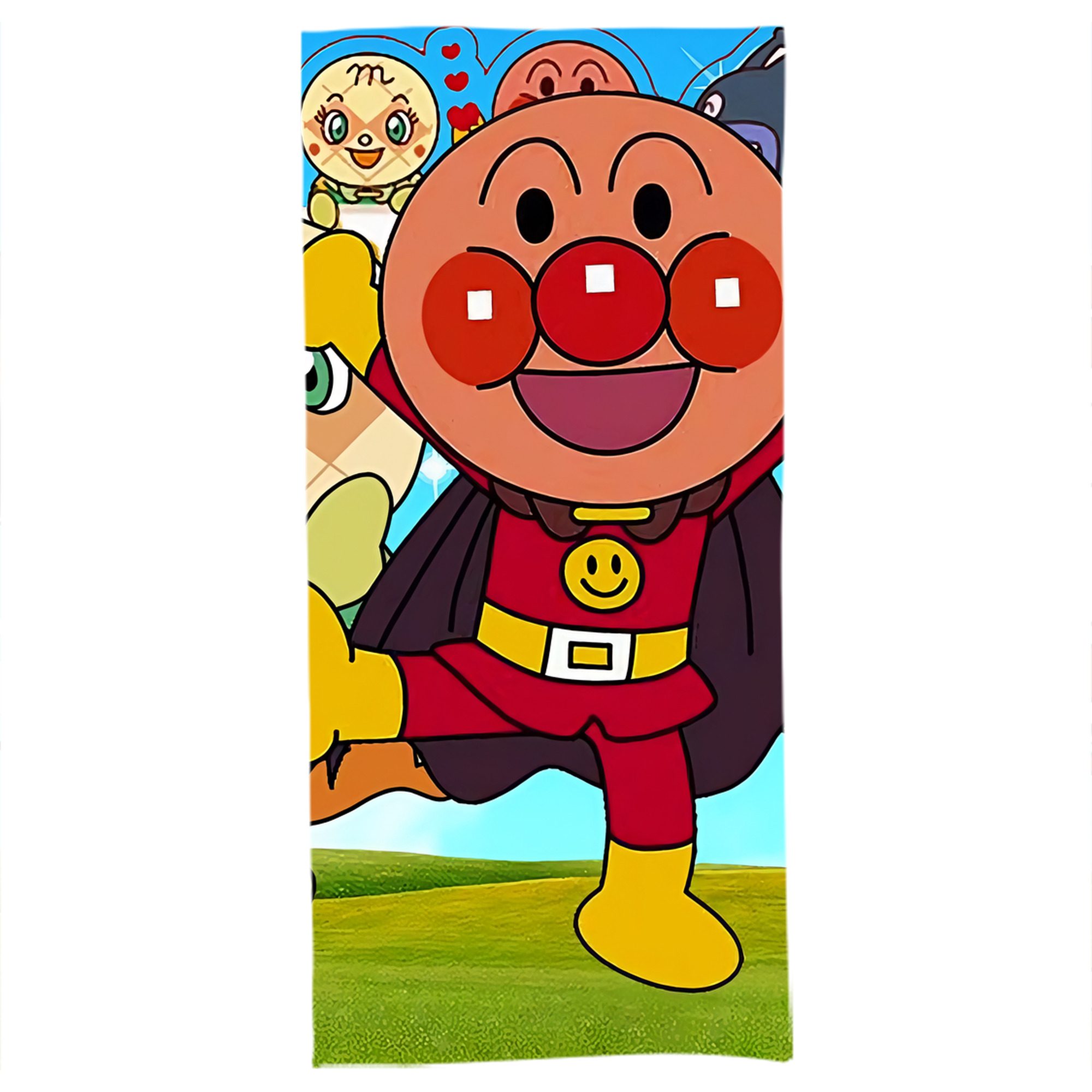 （画像用） アンパンマン Anpanman 大判バスタオル 70×140cm 吸水速乾 柔らかい肌触り