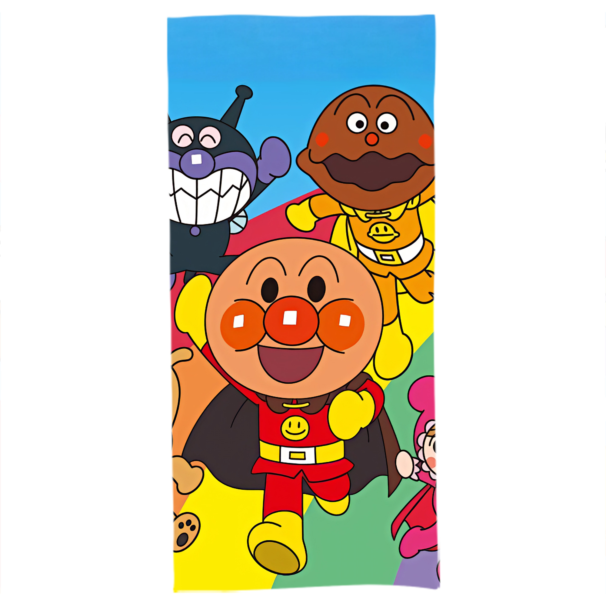 （画像用） アンパンマン Anpanman 大判バスタオル 70×140cm 吸水速乾 柔らかい肌触り