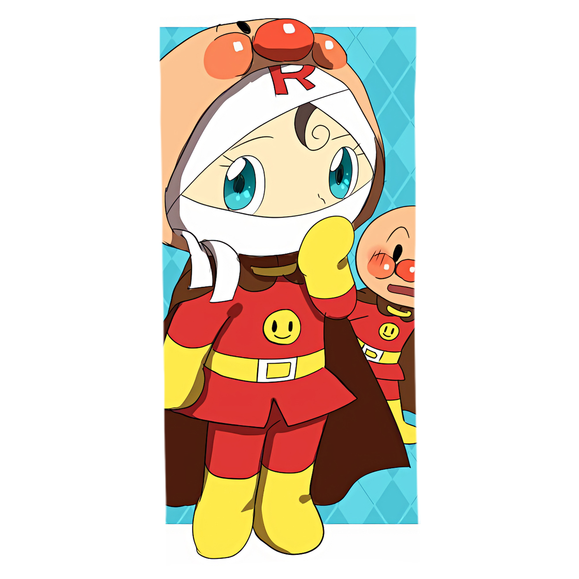 （画像用） アンパンマン Anpanman 大判バスタオル 70×140cm 吸水速乾 柔らかい肌触り