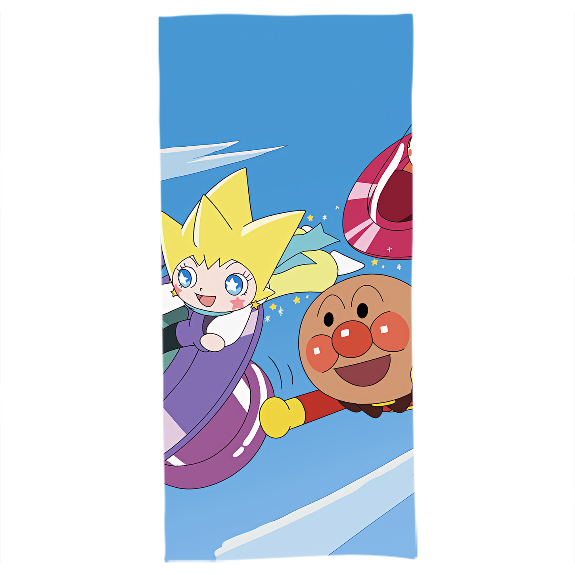 （画像用） アンパンマン Anpanman 大判バスタオル 70×140cm 吸水速乾 柔らかい肌触り