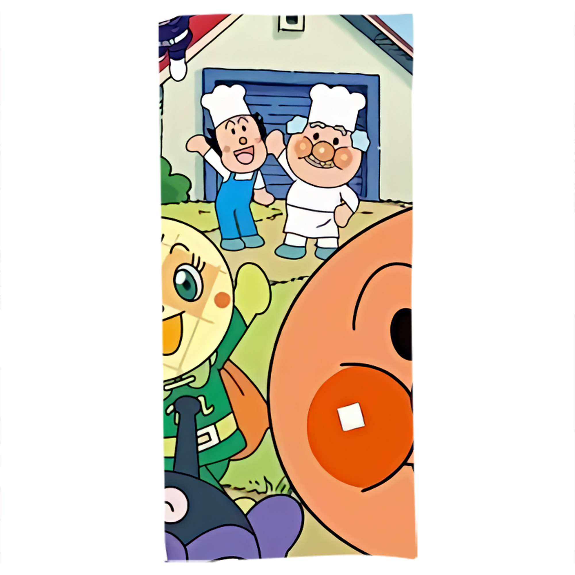 （画像用） アンパンマン Anpanman 大判バスタオル 70×140cm 吸水速乾 柔らかい肌触り