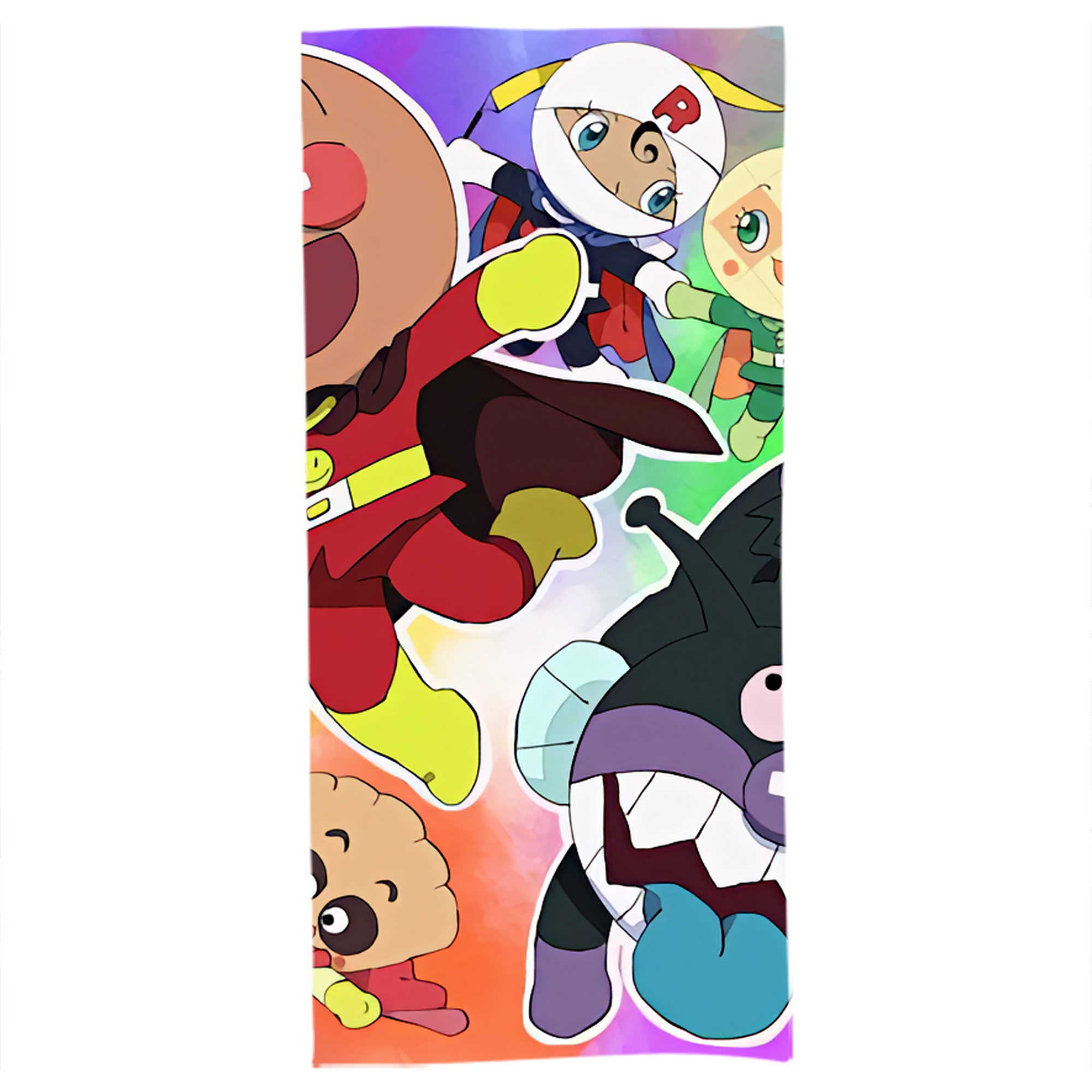 （画像用） アンパンマン Anpanman 大判バスタオル 70×140cm 吸水速乾 柔らかい肌触り