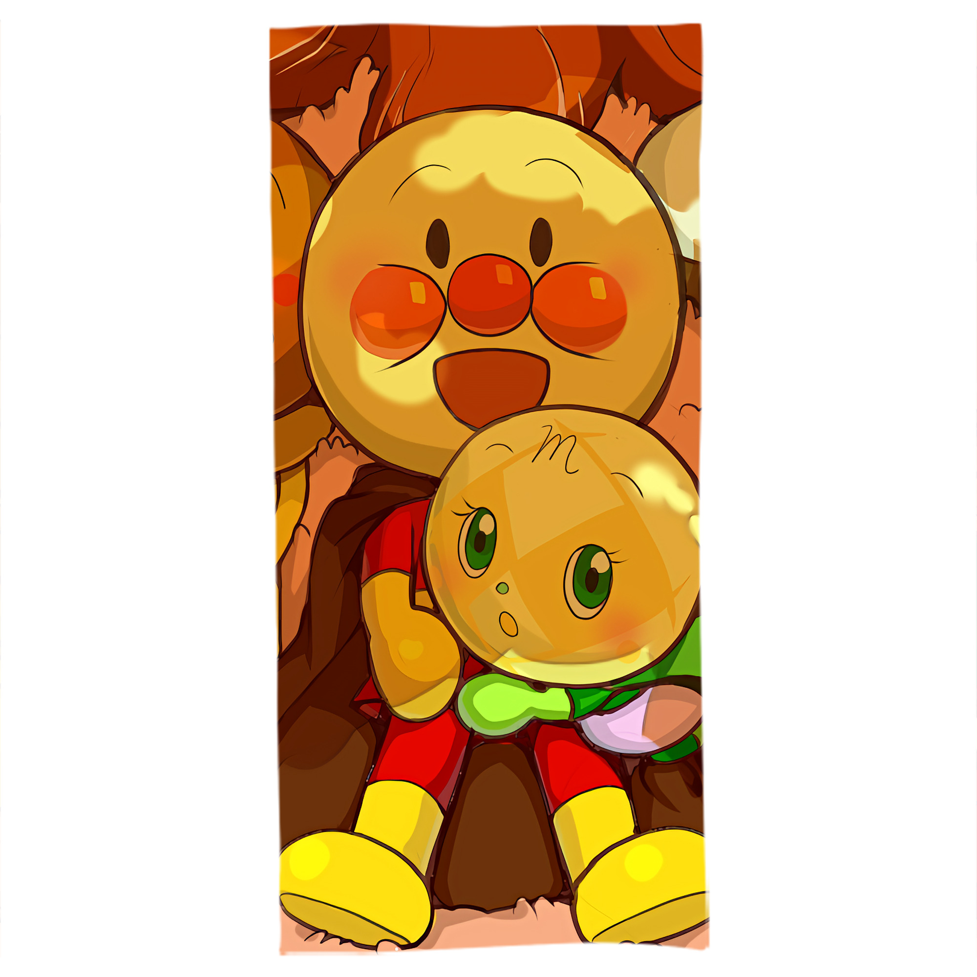 （画像用） アンパンマン Anpanman 大判バスタオル 70×140cm 吸水速乾 柔らかい肌触り