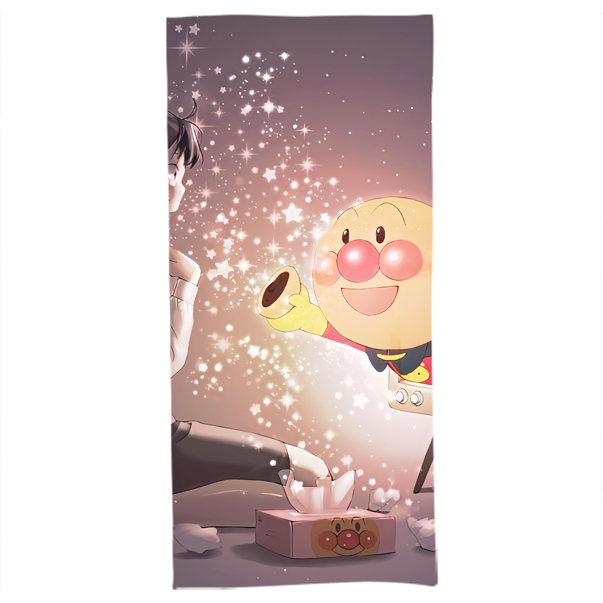 （画像用） アンパンマン Anpanman 大判バスタオル 70×140cm 吸水速乾 柔らかい肌触り